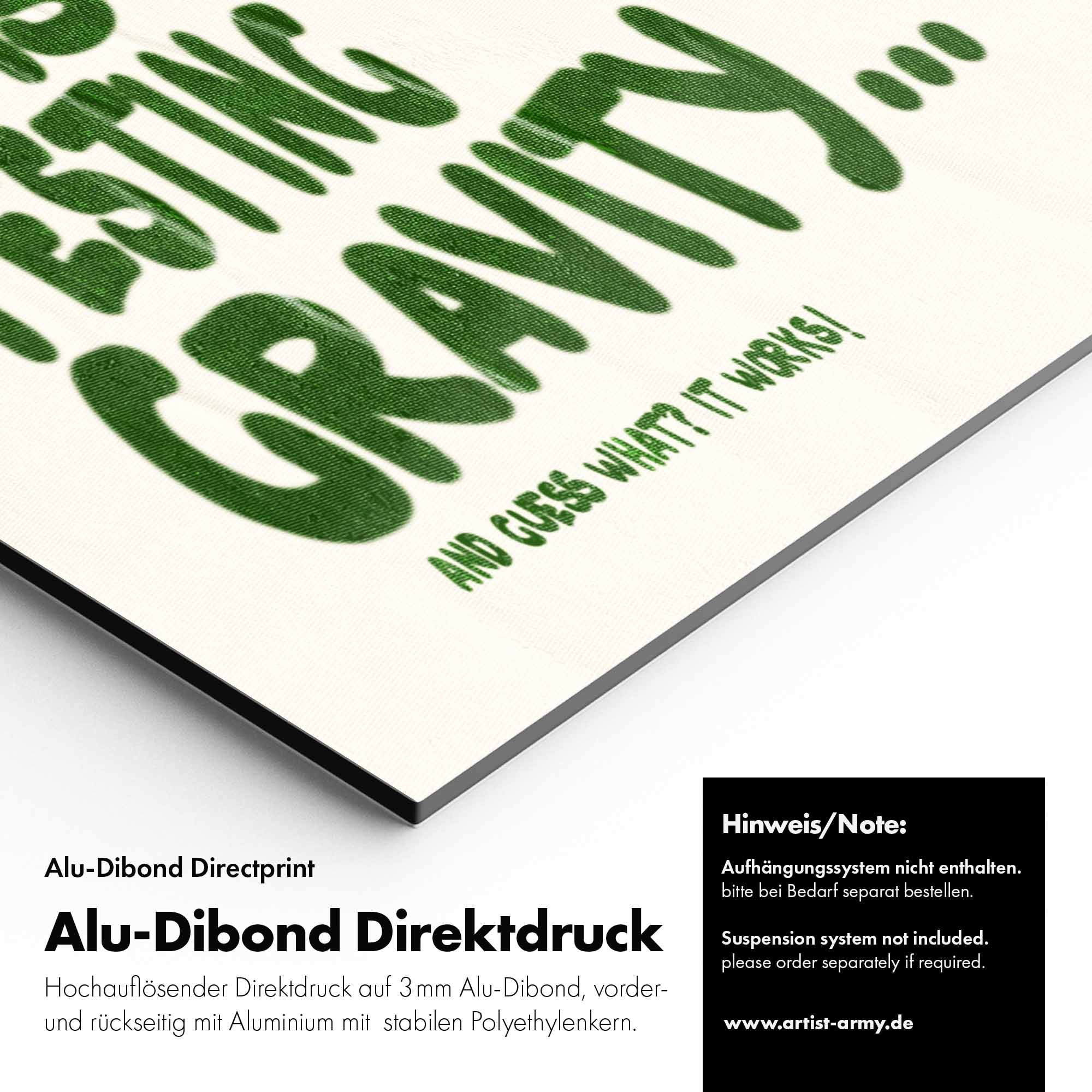 Artist Army Testing Gravity Alu Dibond Detail
