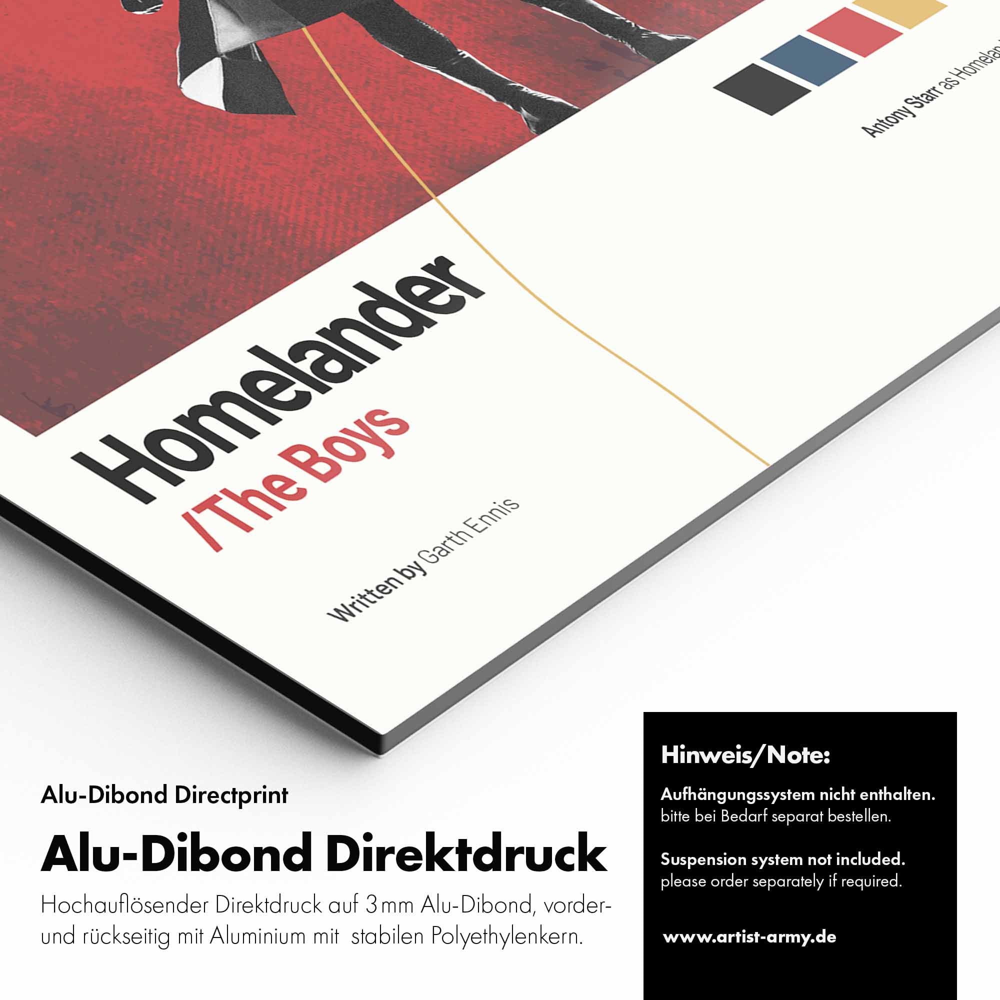 Artist Army The Boys Homelander Alu Dibond Detail