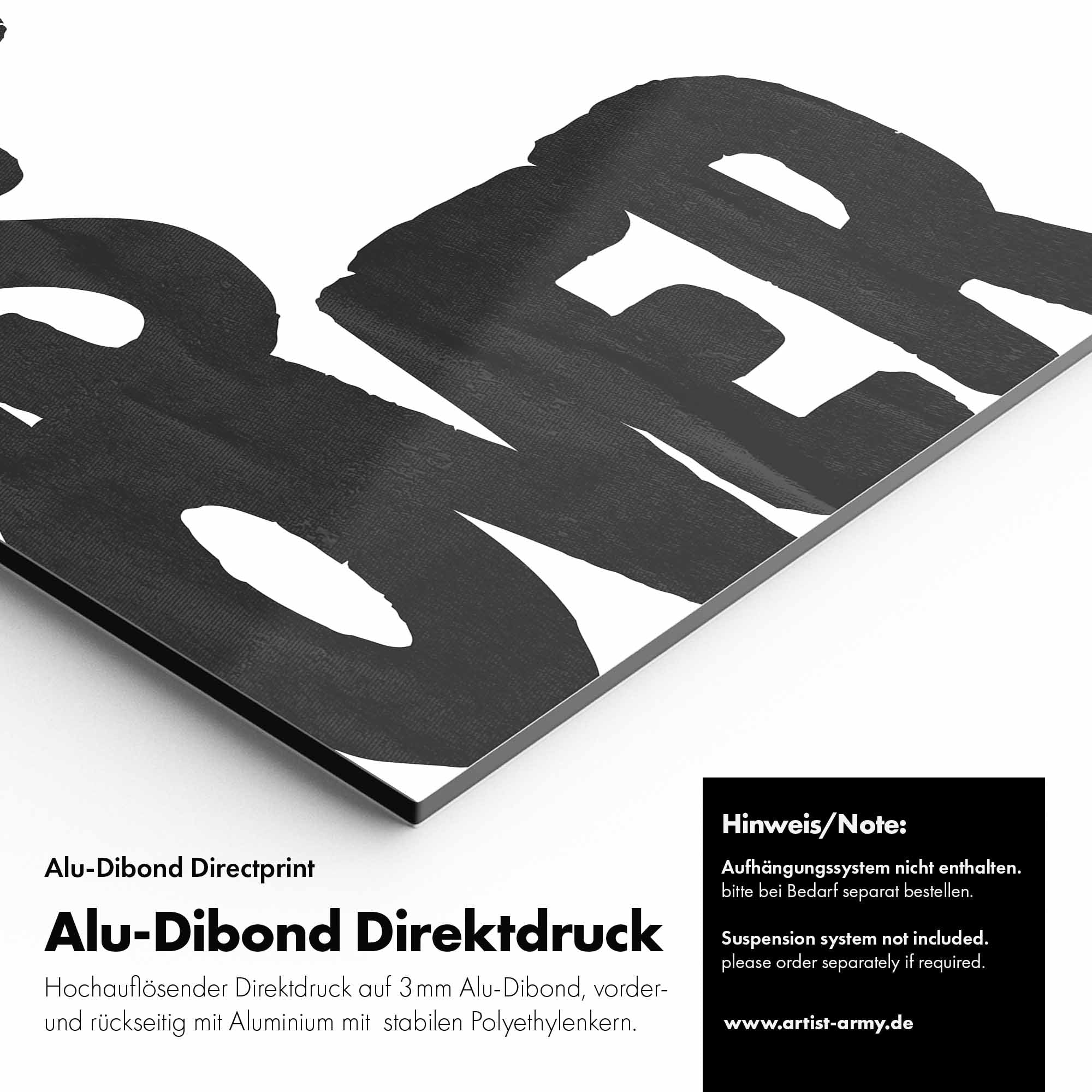 Artist Army The Party Is Over Alu Dibond Detail