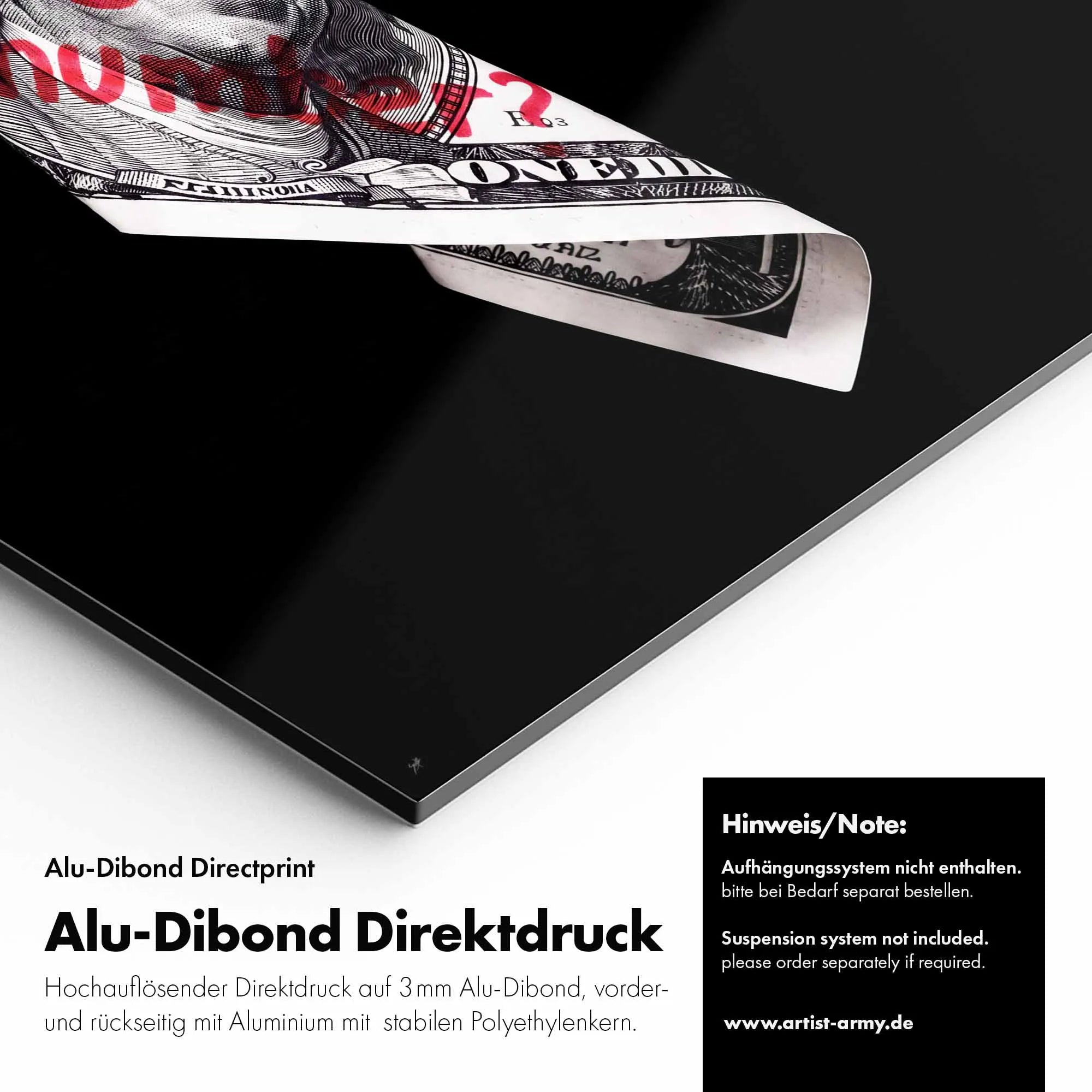 Artist Army Want My Number Alu Dibond Detail