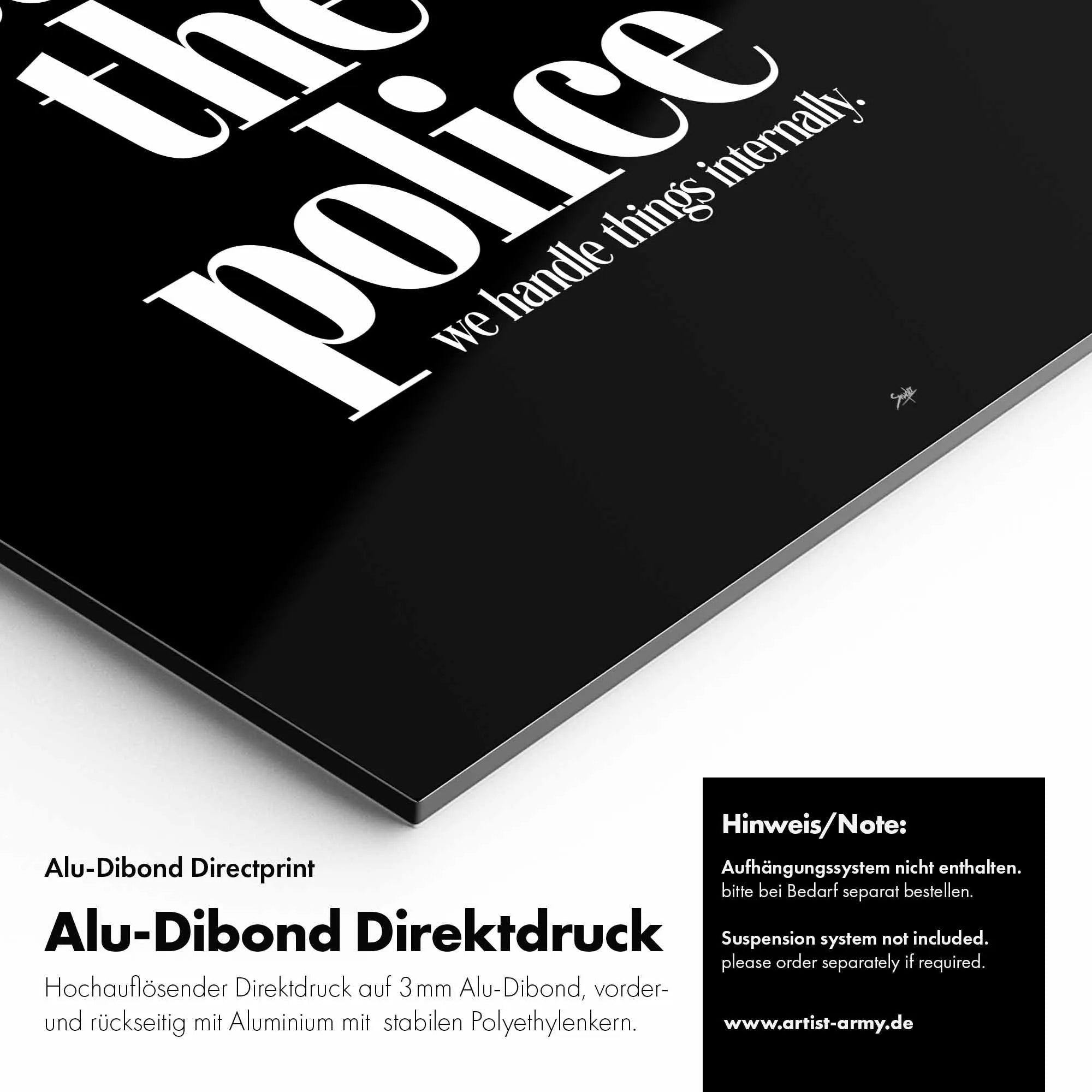 Artist Army We Dont Call Alu Dibond Detail