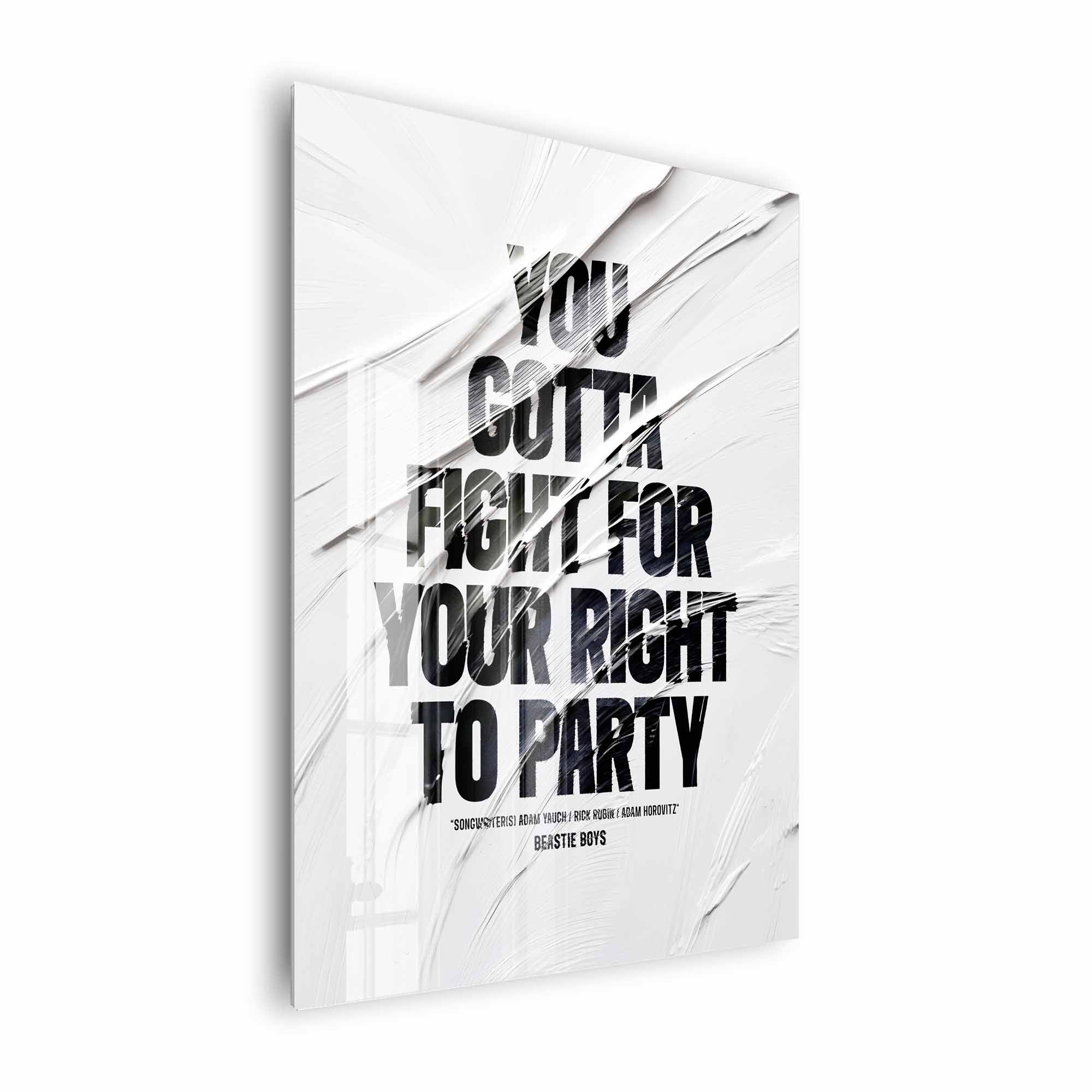 Artist Army You Gotta Fight Acrylglasbild 2