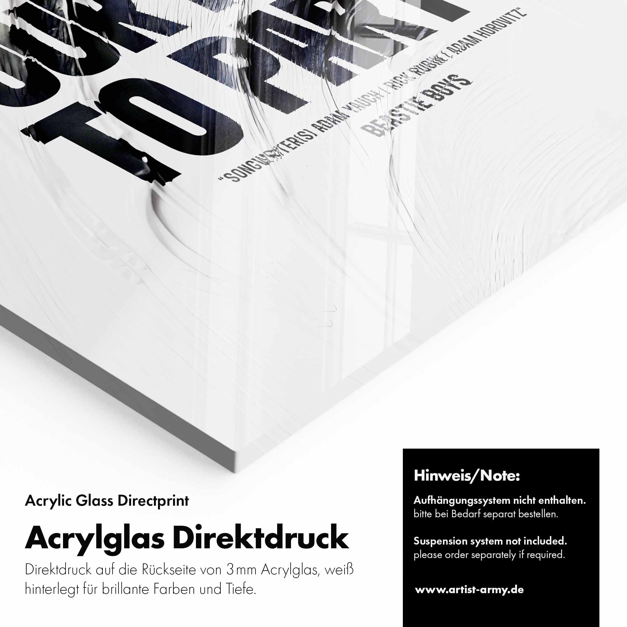 Artist Army You Gotta Fight Acrylglasbild Detail