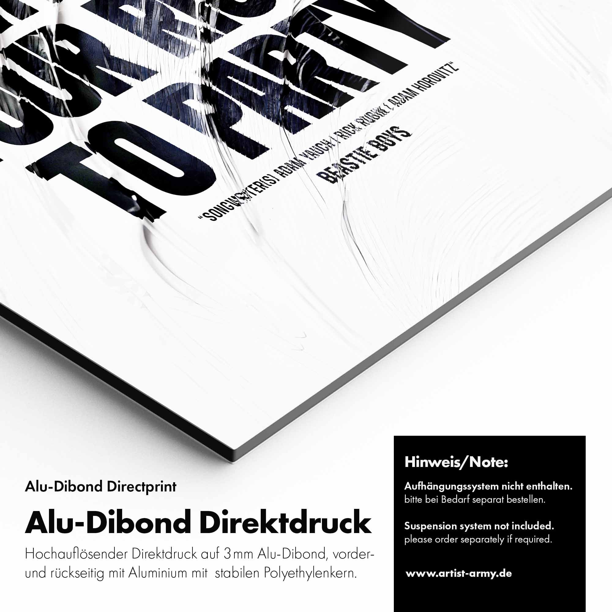 Artist Army You Gotta Fight Alu Dibond Detail