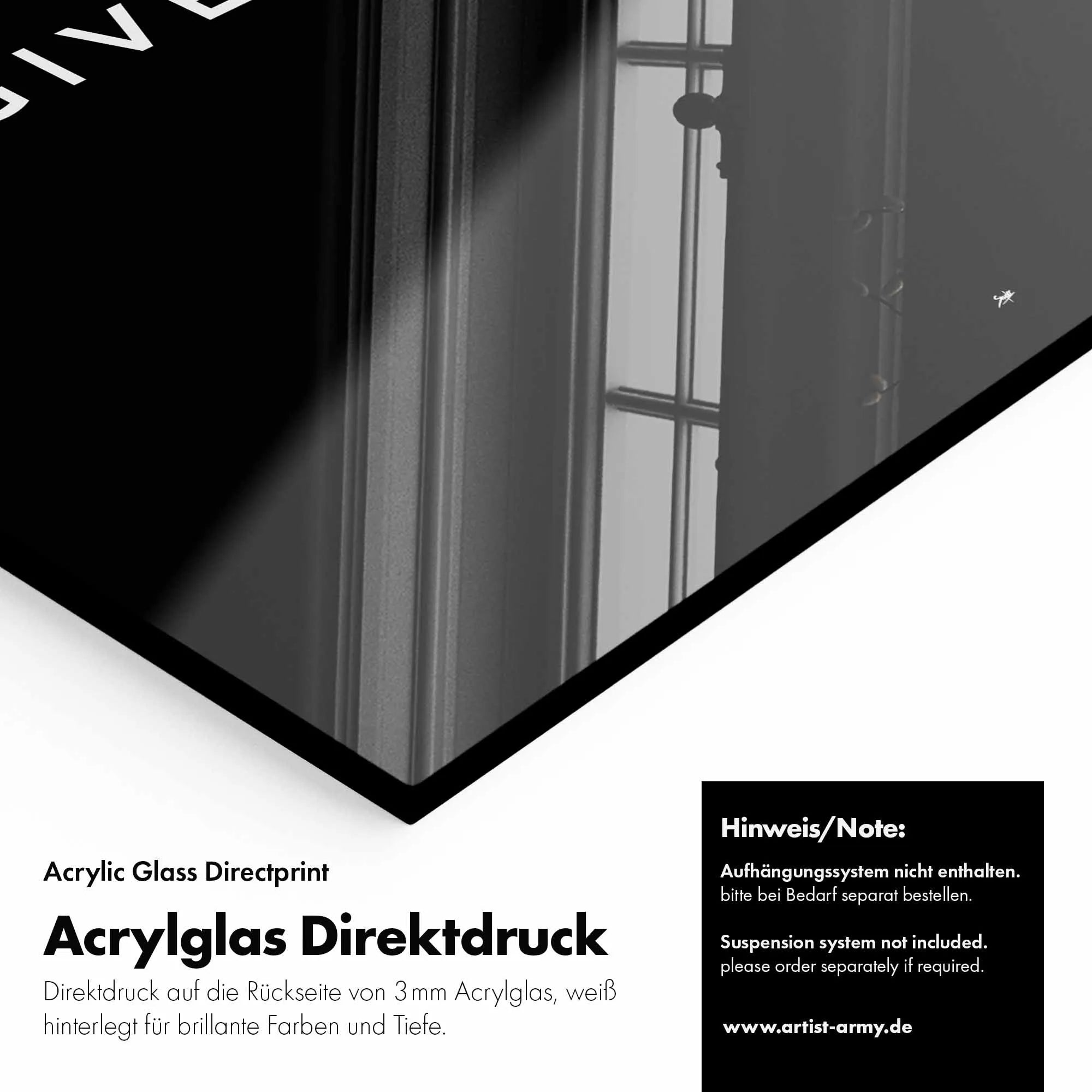 Artist Army Zero Fucks Given Acrylglasbild Detail