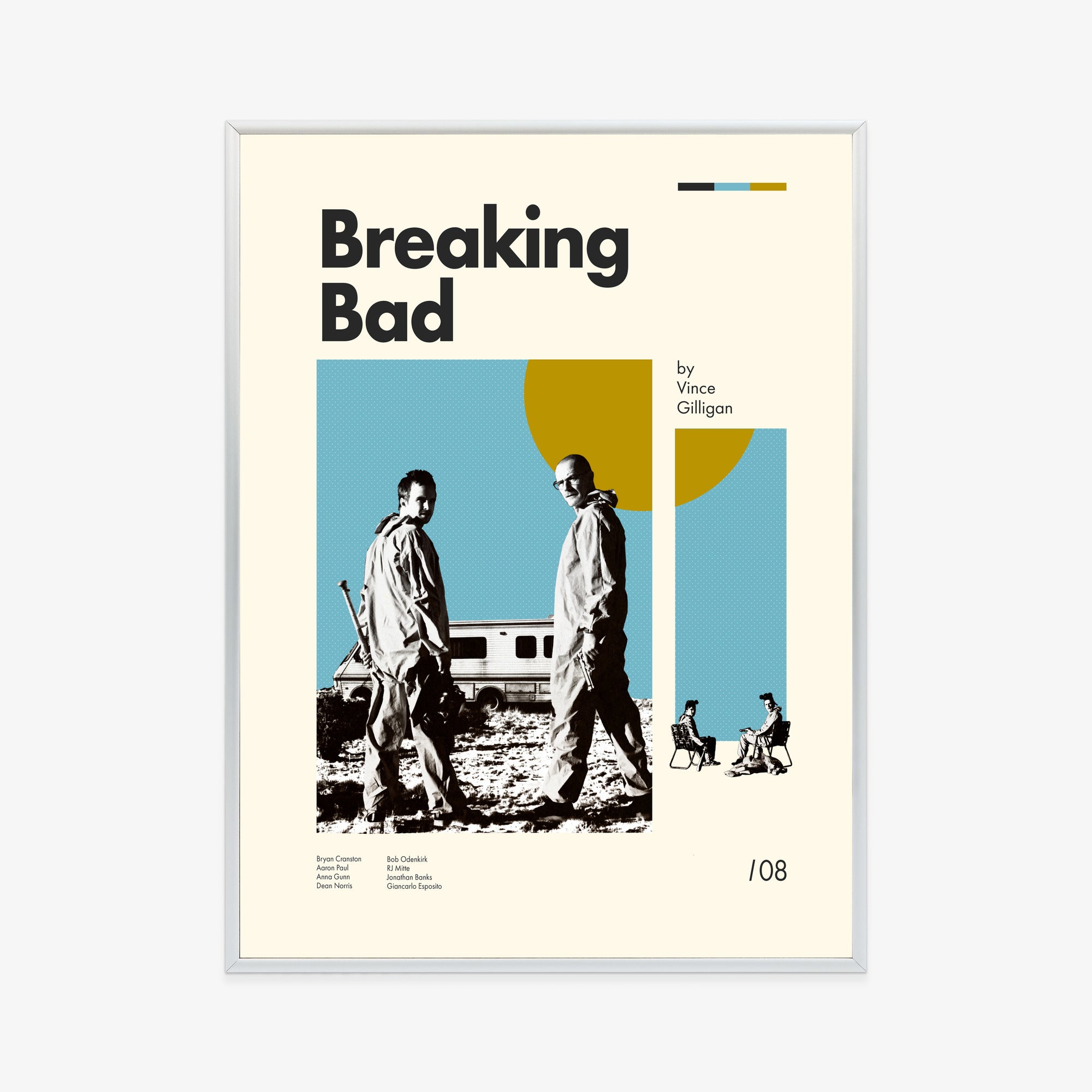 breaking-bad-poster-silver-frame