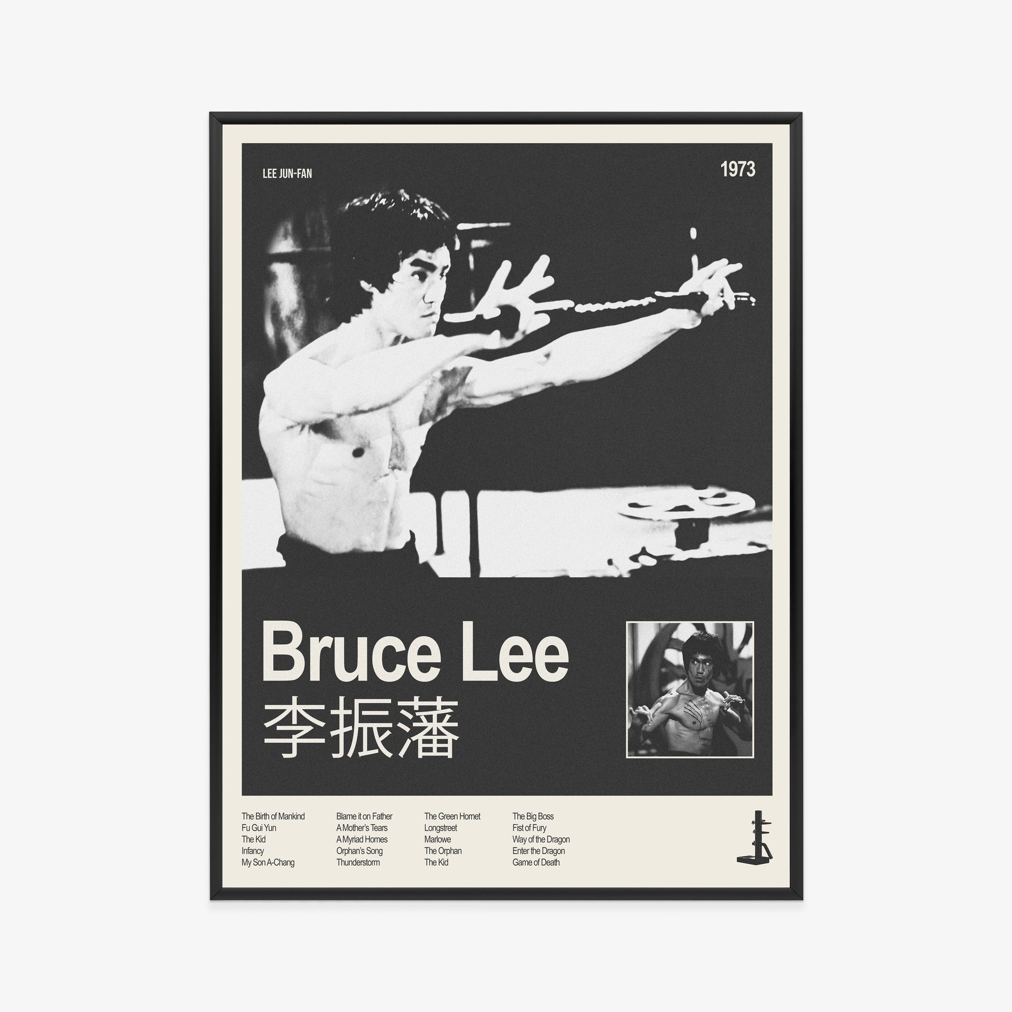 bruce-lee-poster-black-frame