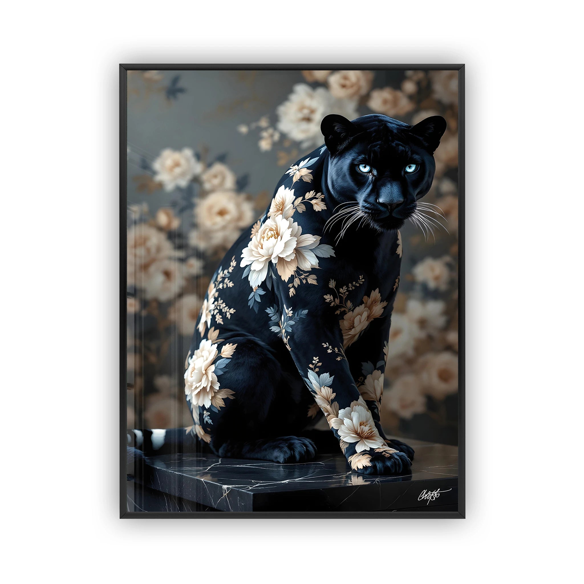 floral-black-panther-poster-1