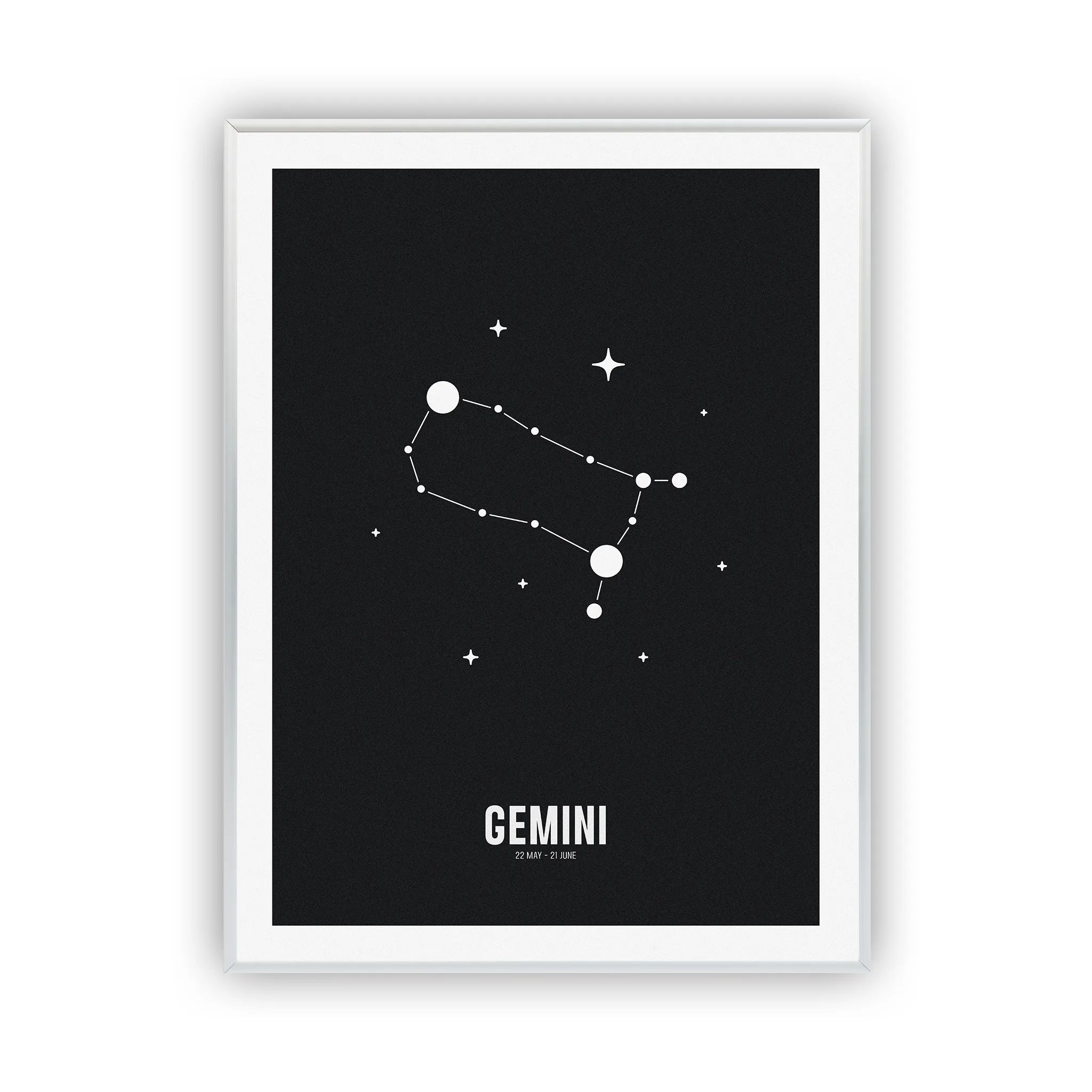 gemini-poster-silver-frame
