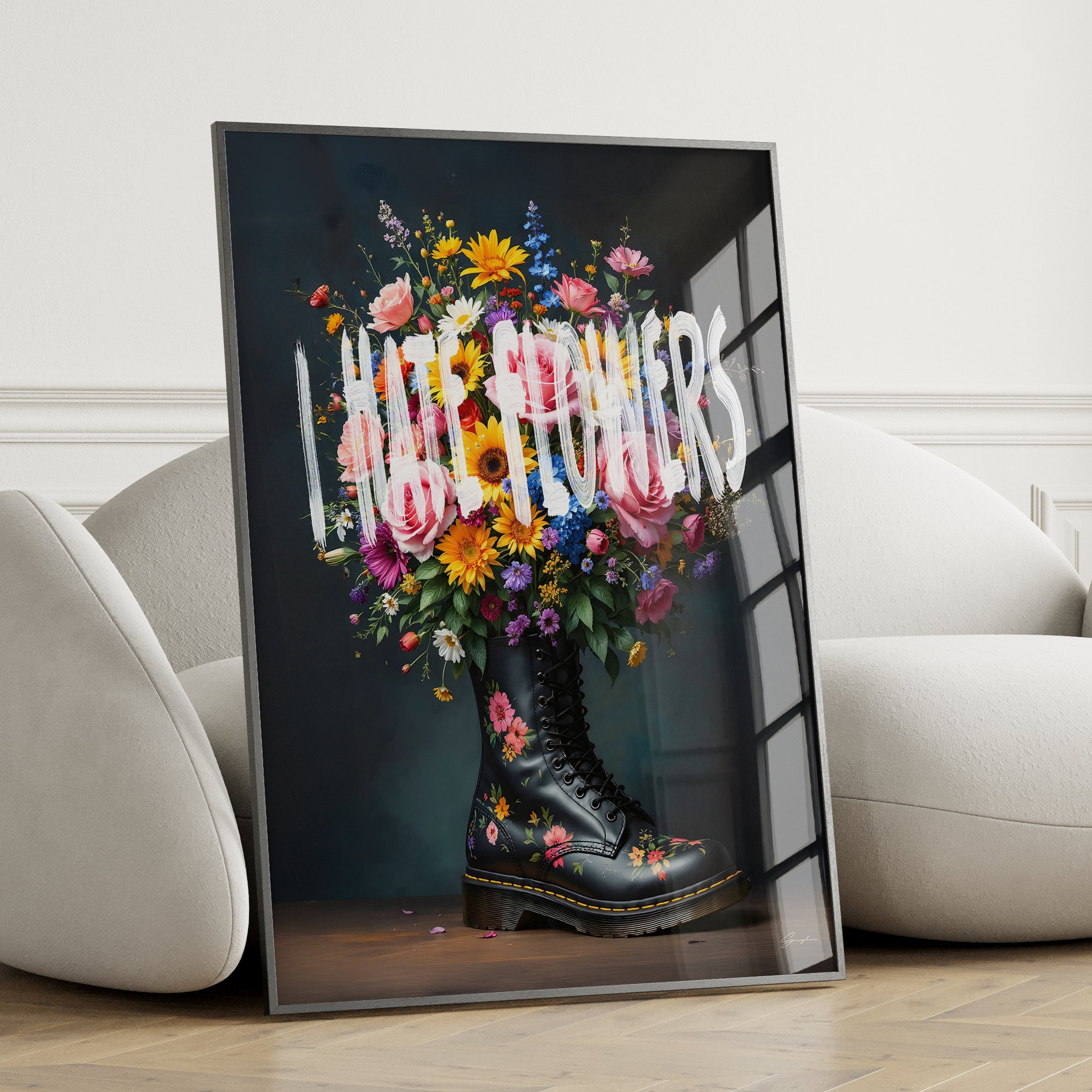 I hate Flowers Poster