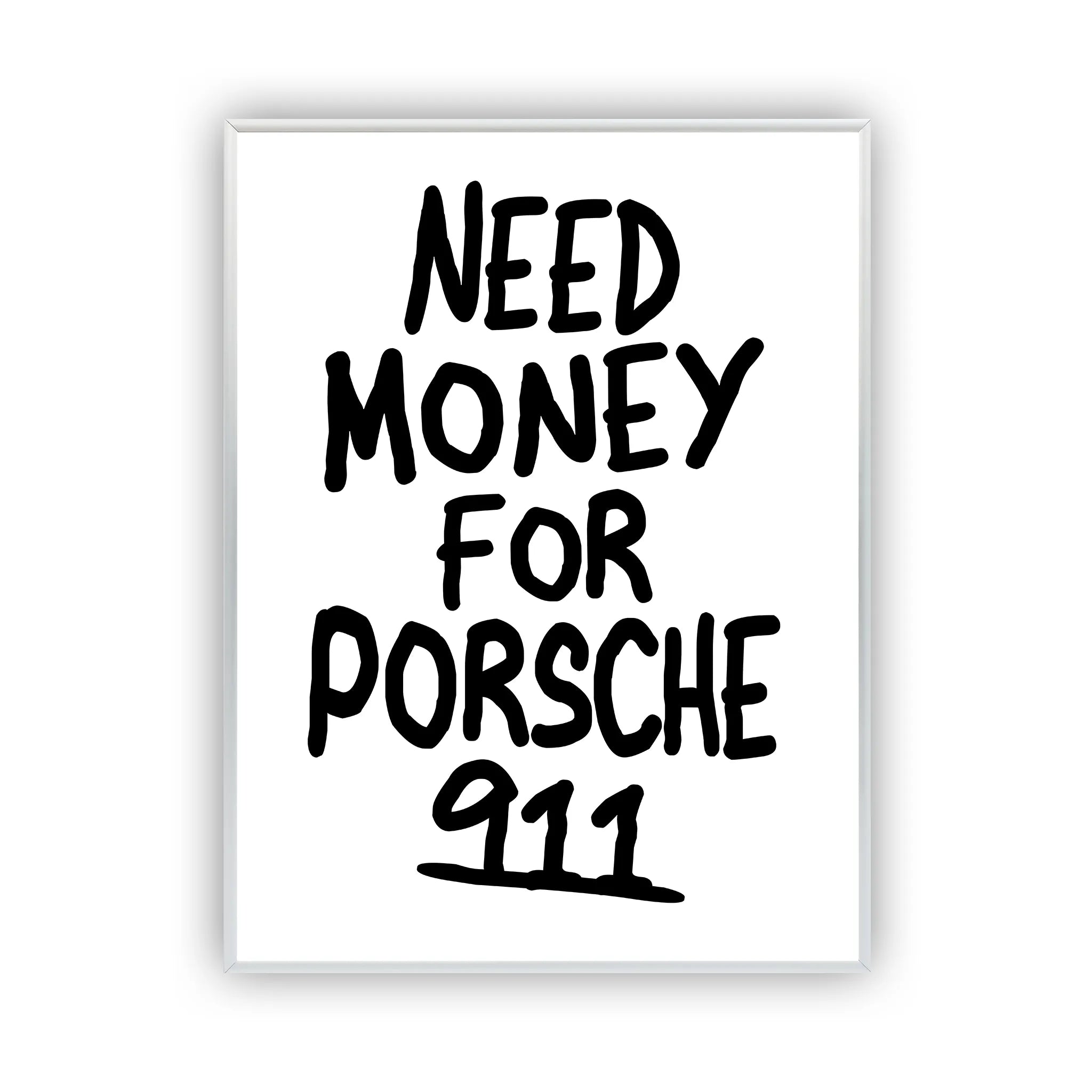 need-money-poster-silver-frame