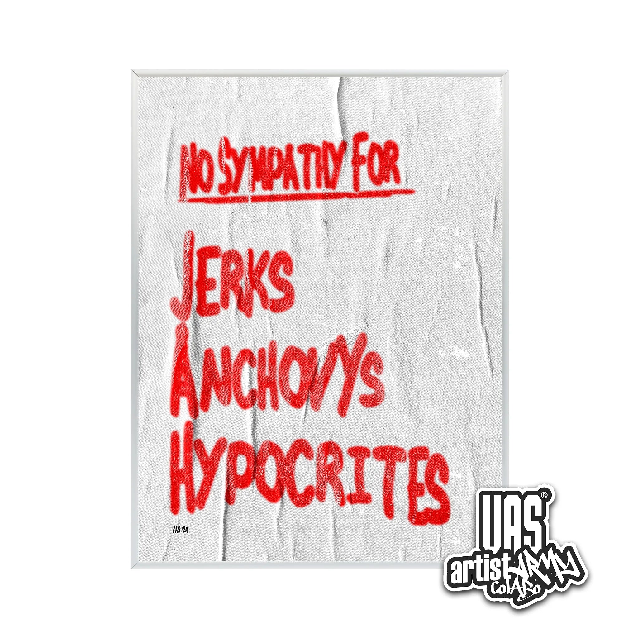 no-sympathy-poster-silver-frame 2f0c110a-9db8-4992-bfad-0cae6a459956