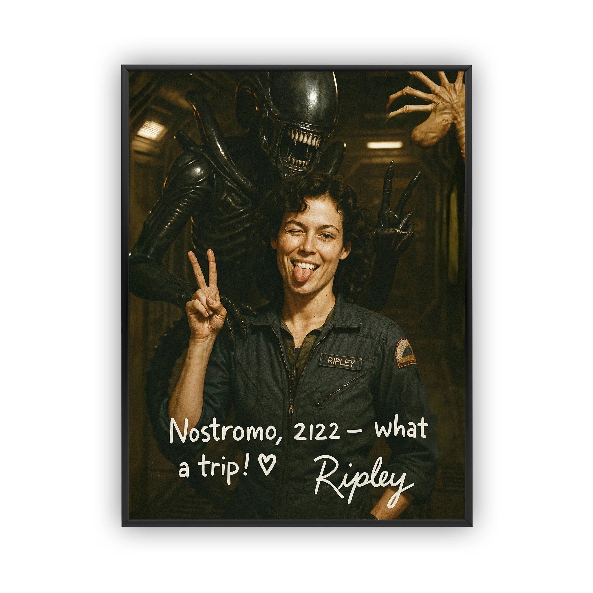 nostromo-what-a-trip-poster-black-frame