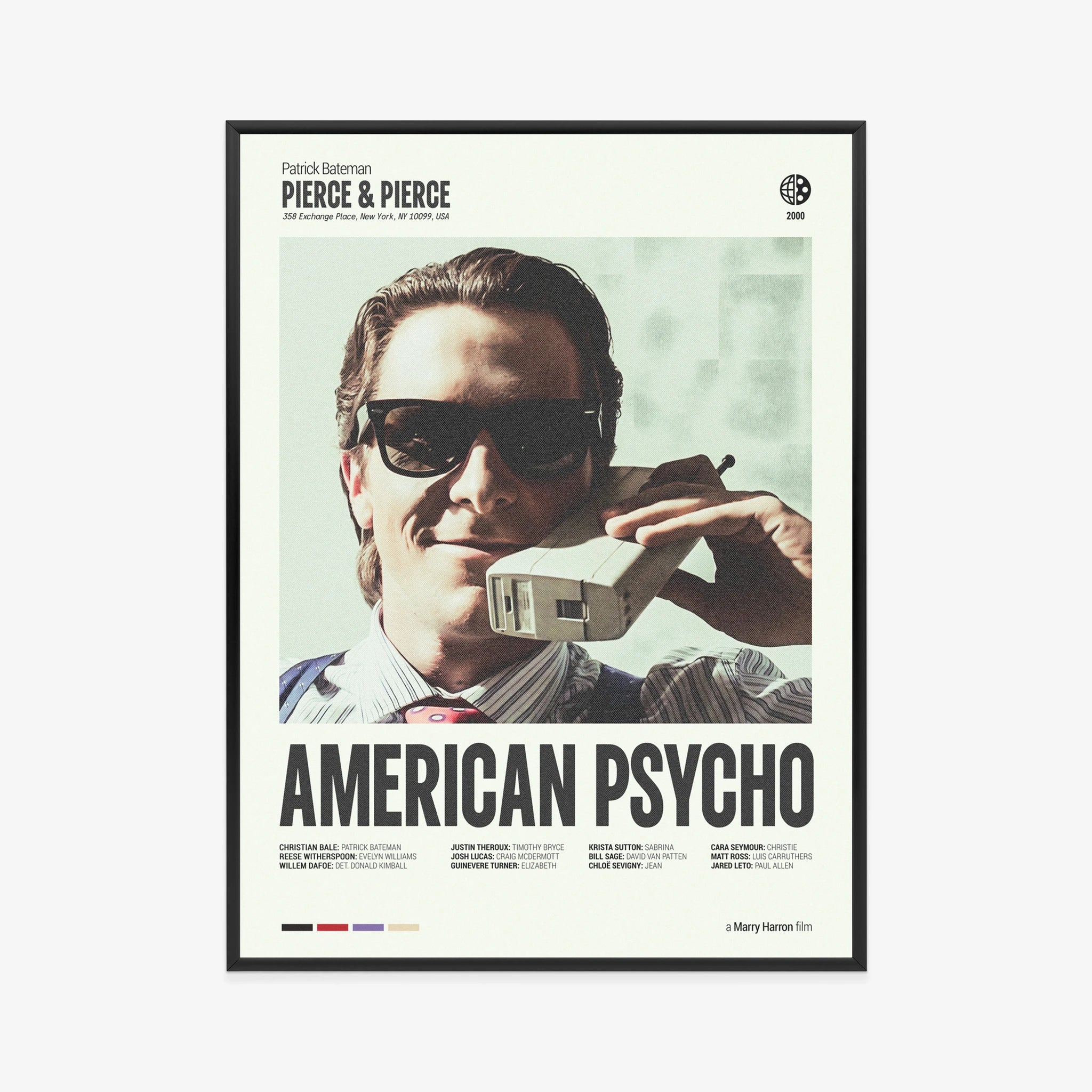 patrick-batemann-poster-black-frame