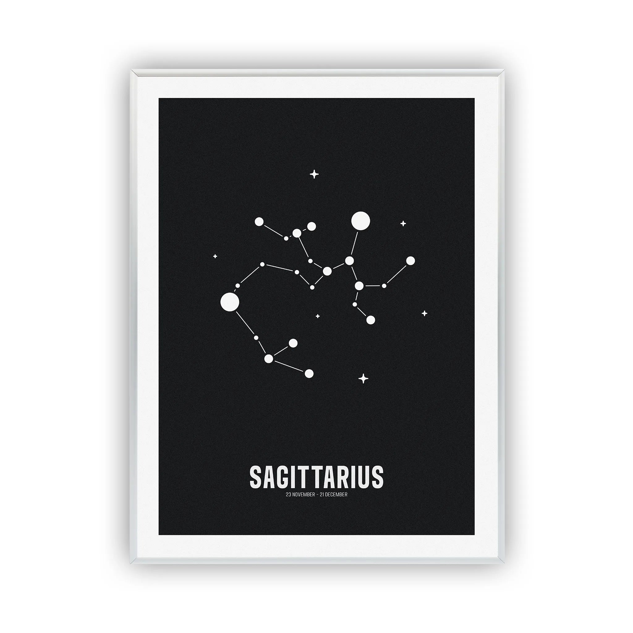 sagittarius-poster-silver-frame