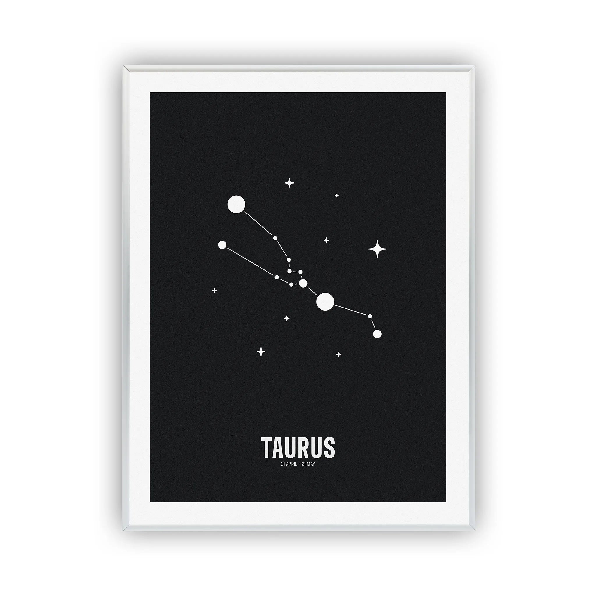 taurus-poster-silver-frame