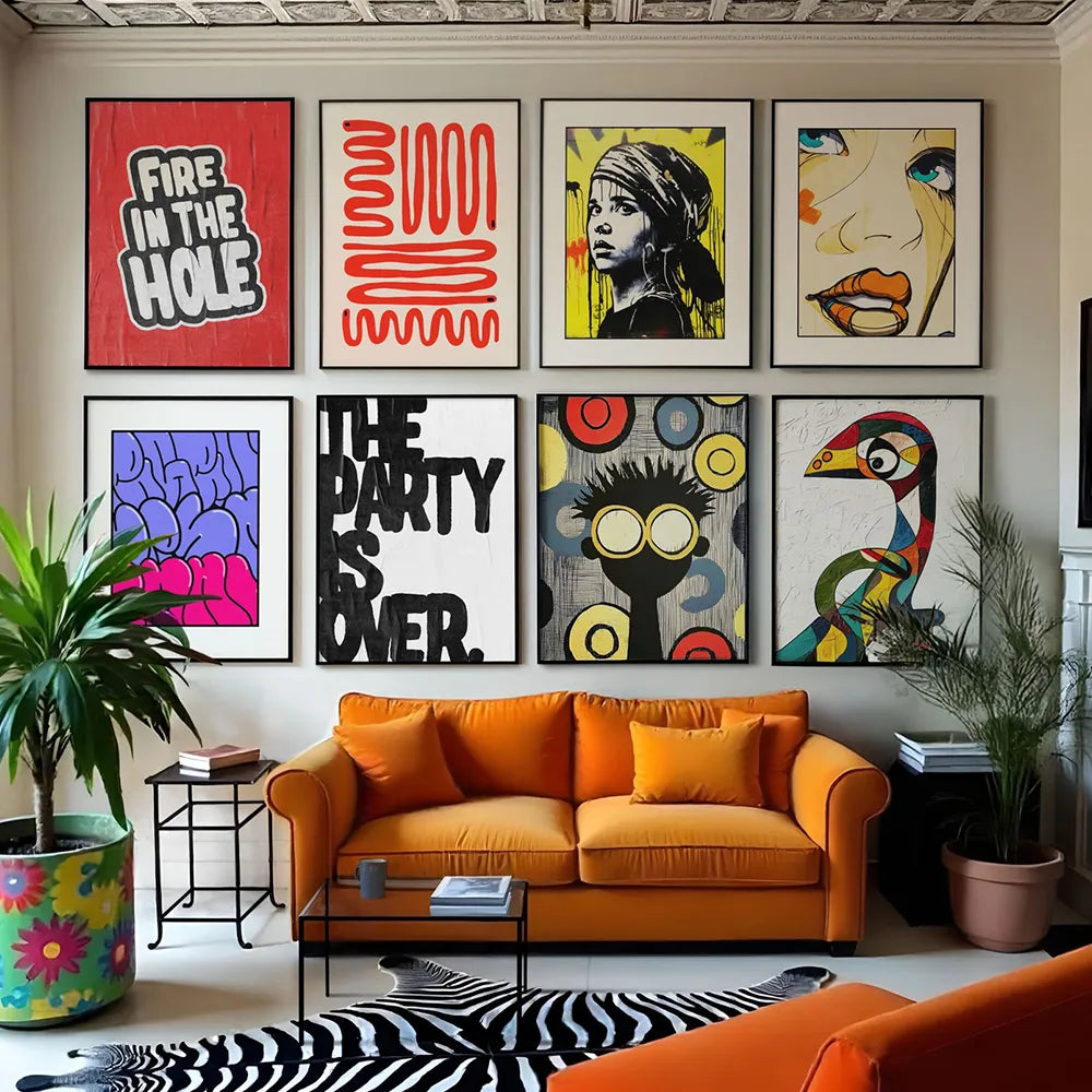 Statement Kunst richtig kombinieren im Interior