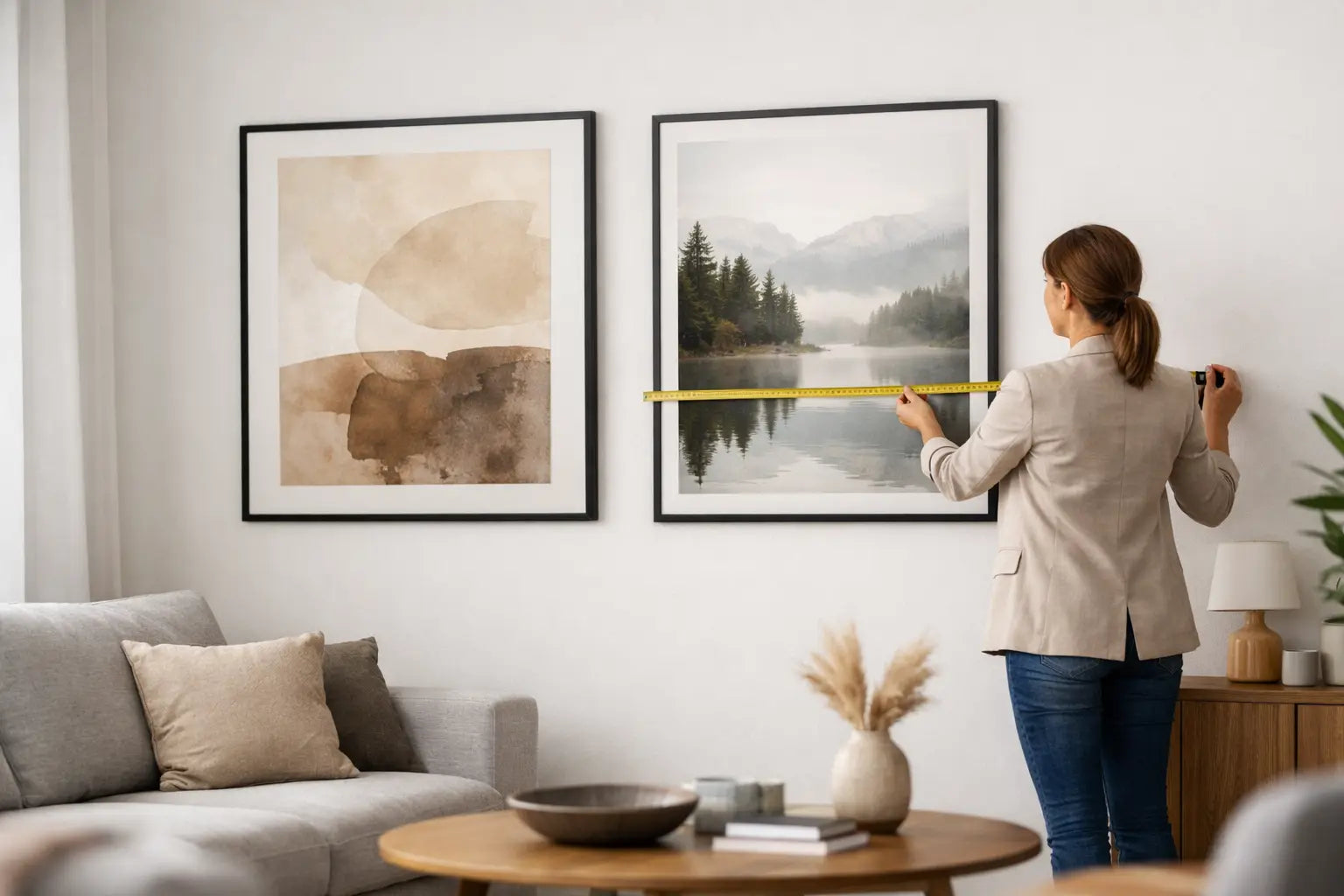 Wie groß sollte Wandkunst sein? Die klare Regel