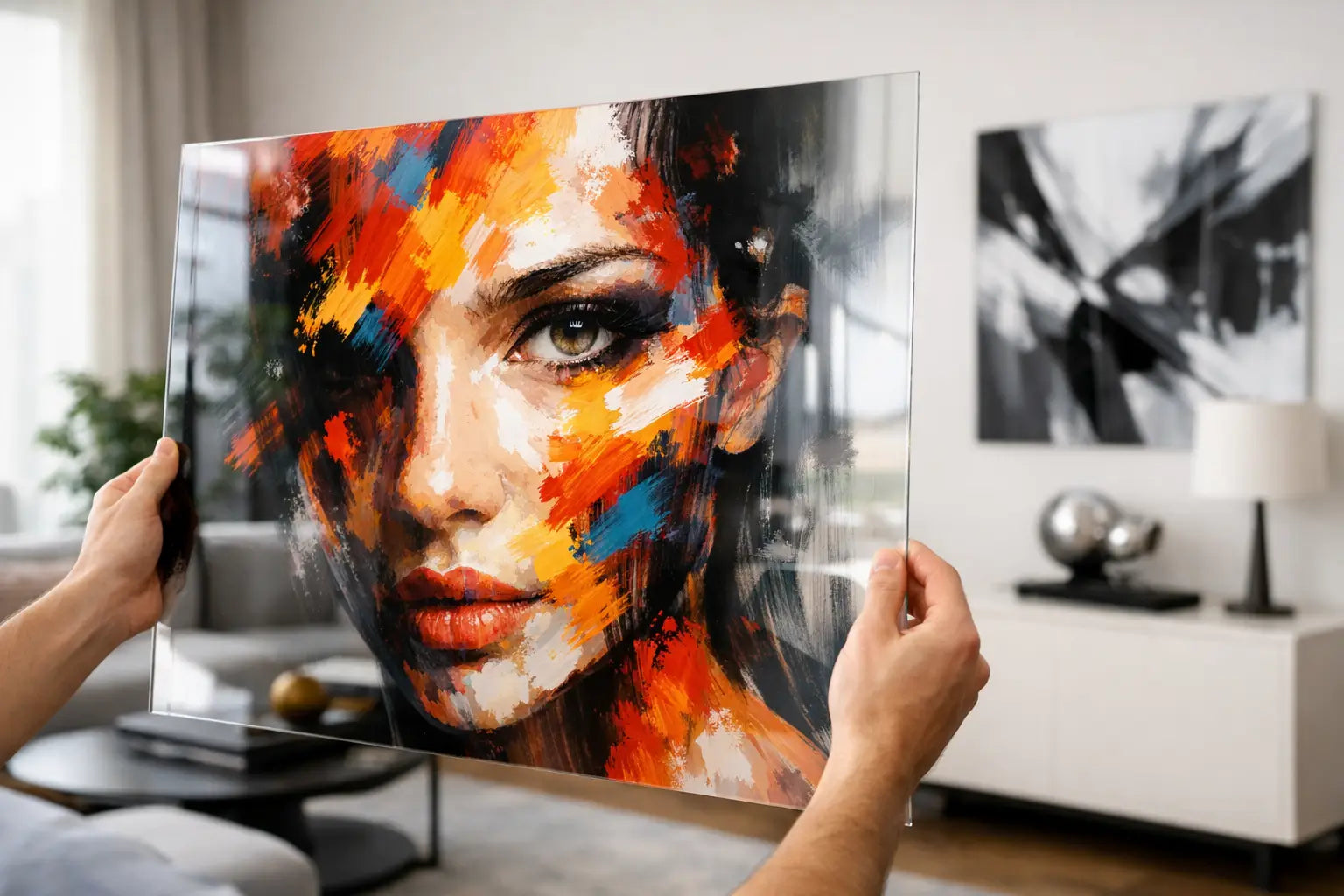 Kunst auf Acrylglas kaufen mit Statement