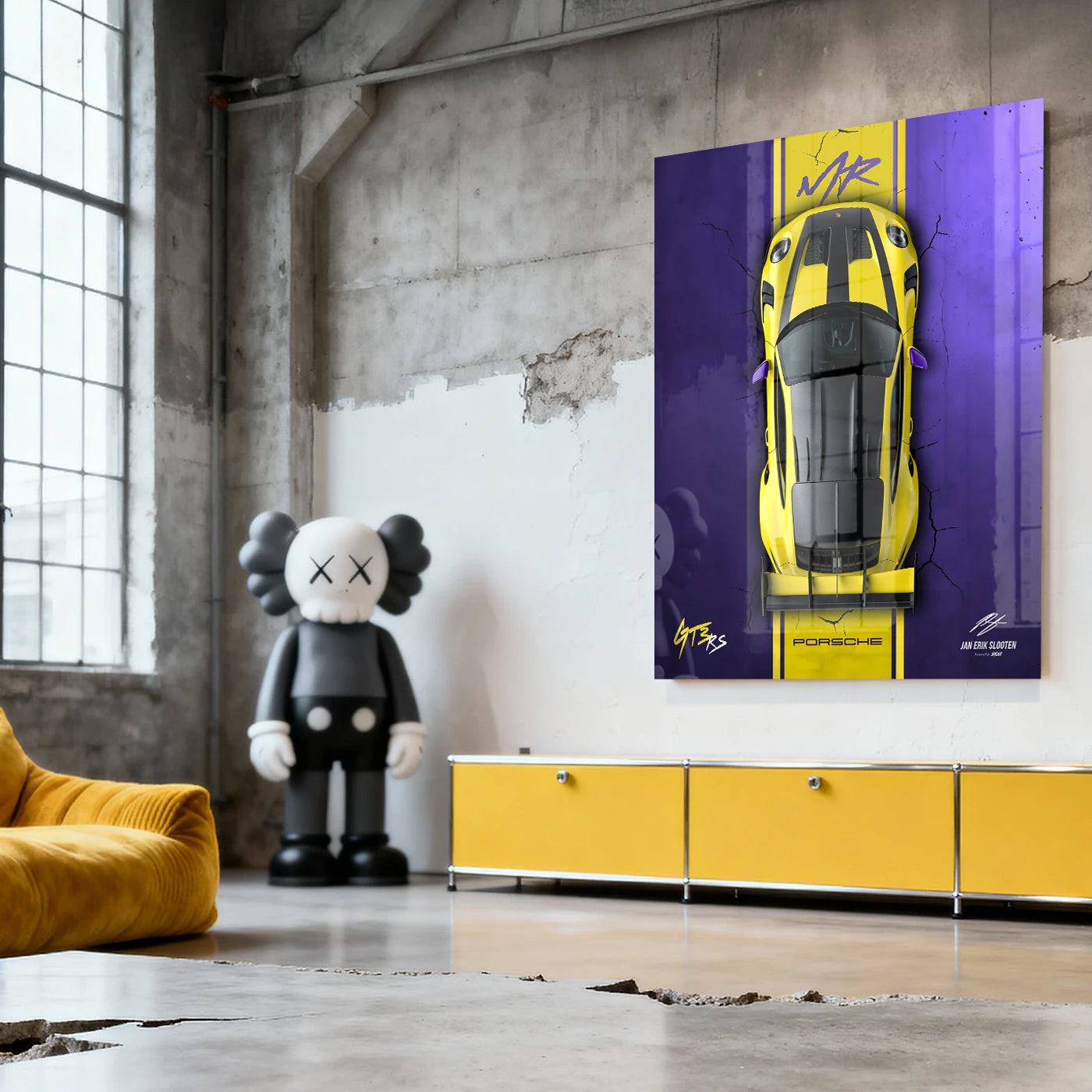 Porsche 992 GT3 RS Manthey Racing Acrylglasbild