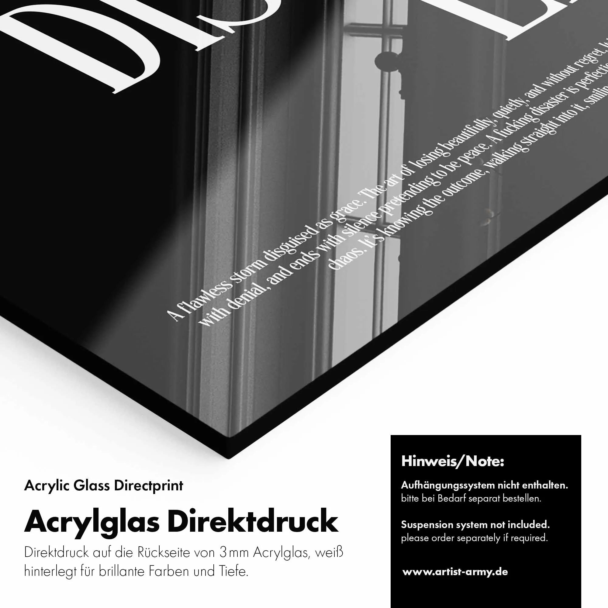 Artist Army A Disaster Acrylglasbild Detail