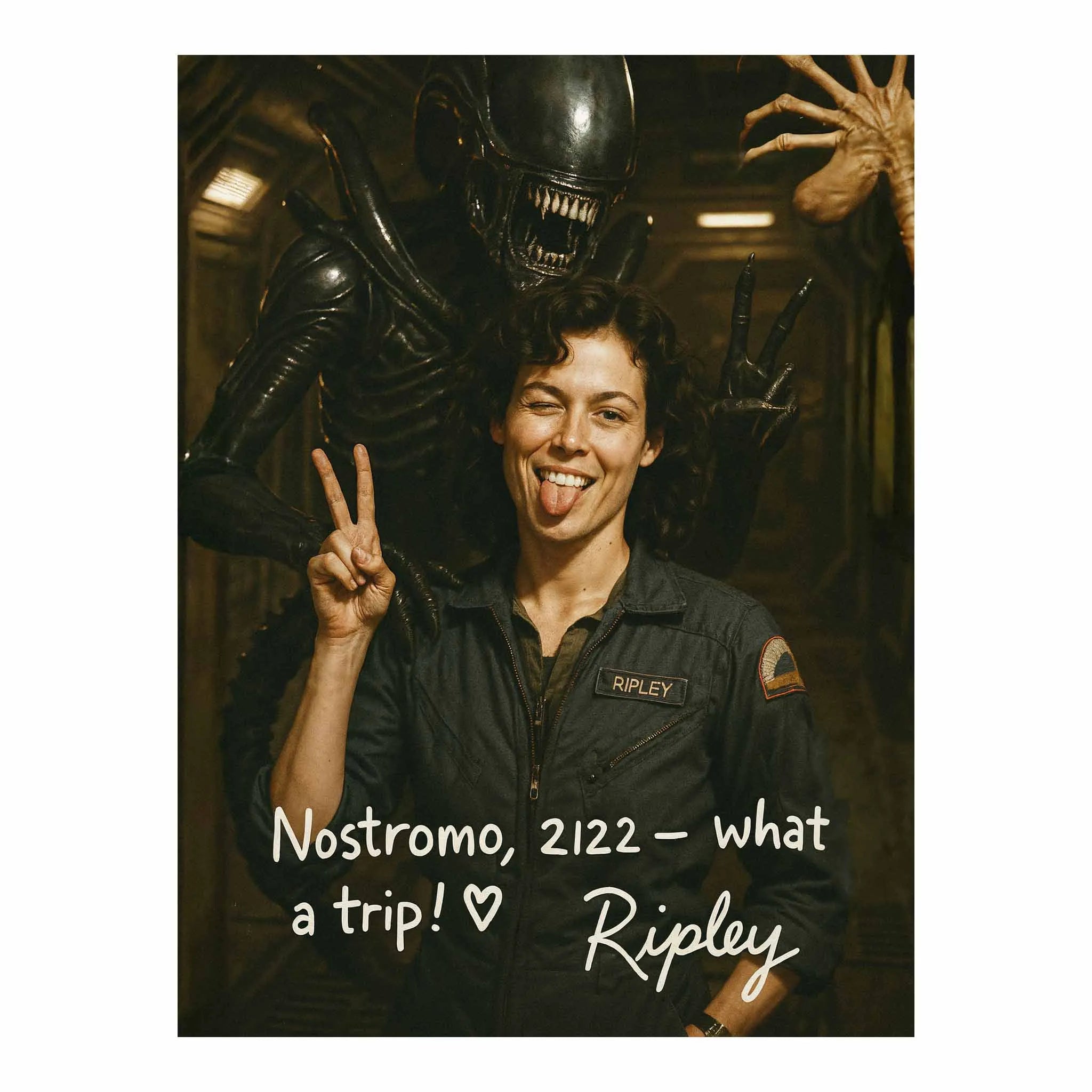Artist Army Alien Nostromo What A Trip Poster 1