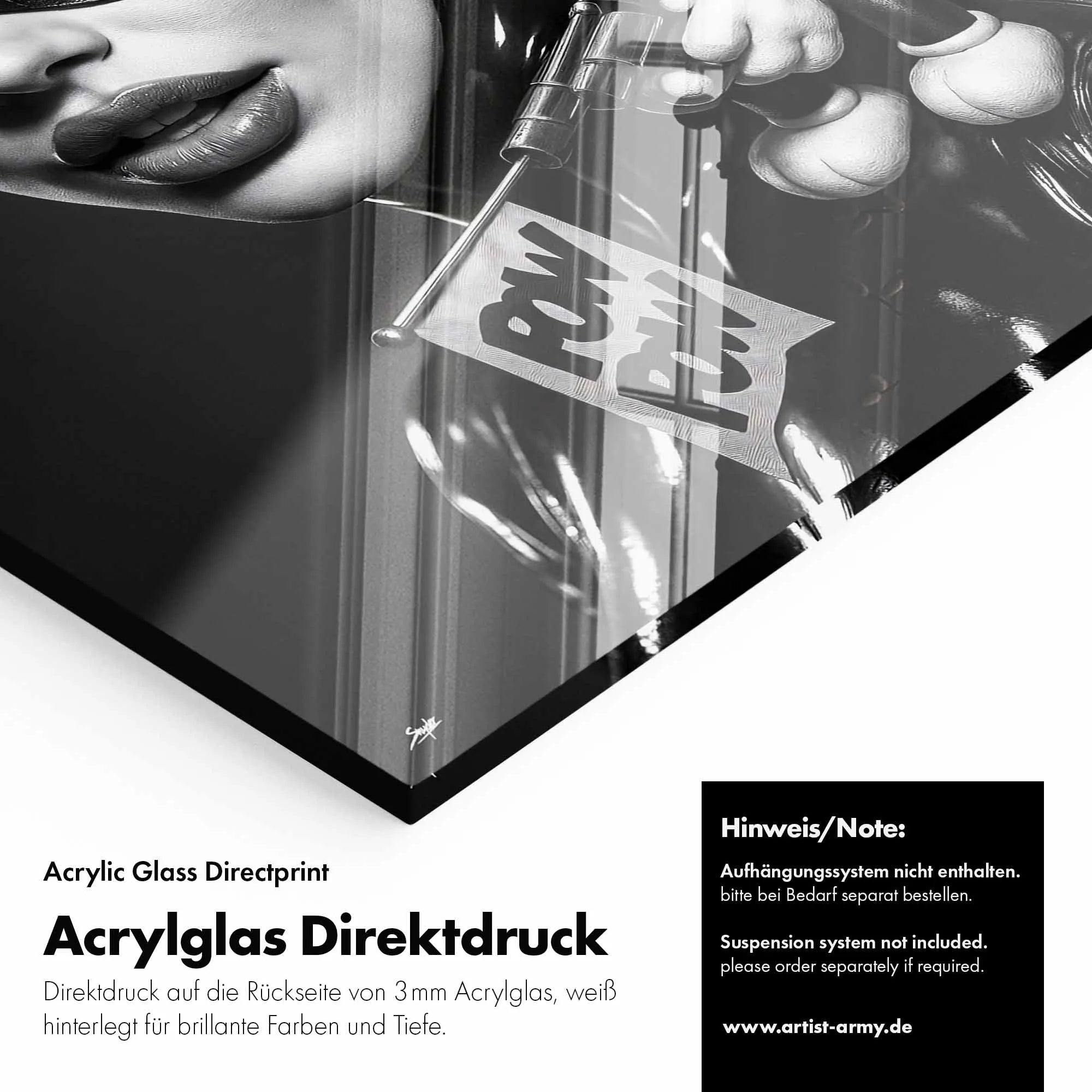 Artist Army Cat Cult Acrylglasbild Detail