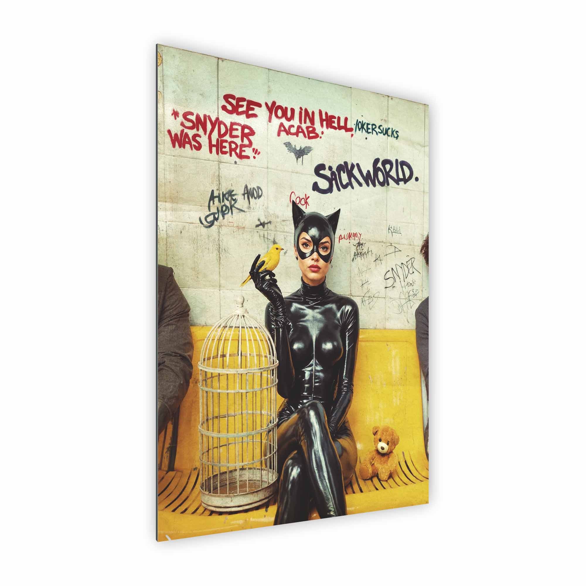 Artist Army Cat Woman Fast Food Alu Dibond 2