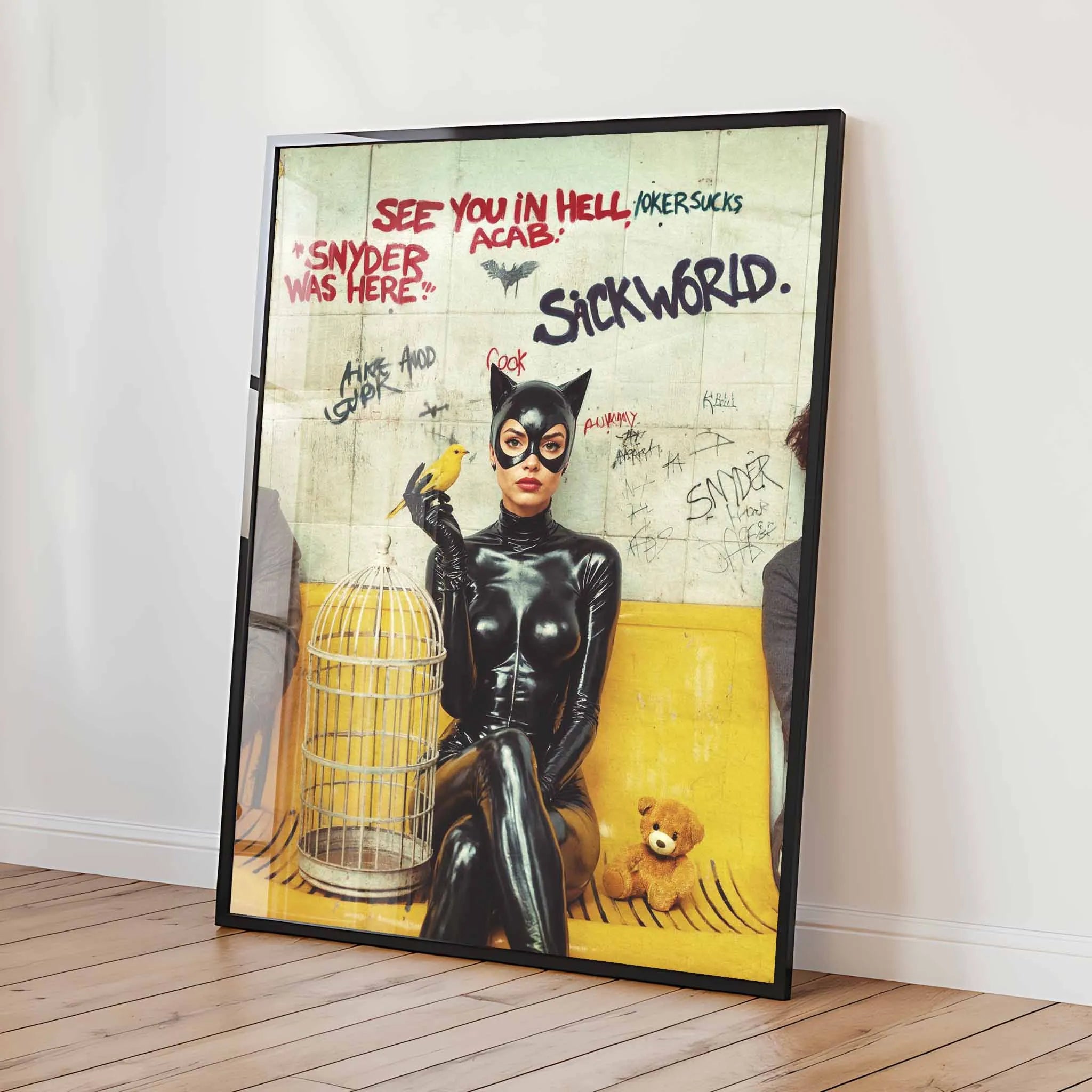 Artist Army Cat Woman Fast Food Poster 2
