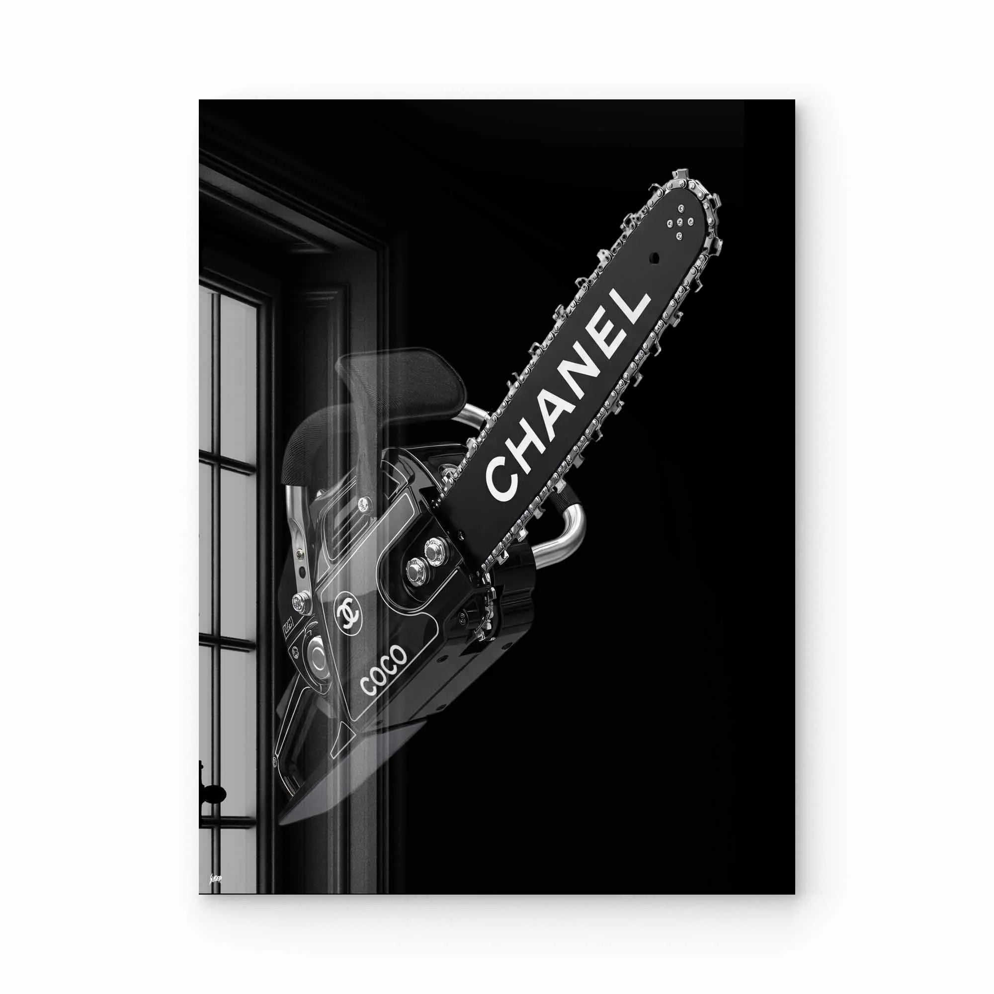 Artist Army Chainsaw Acrylglasbild 1