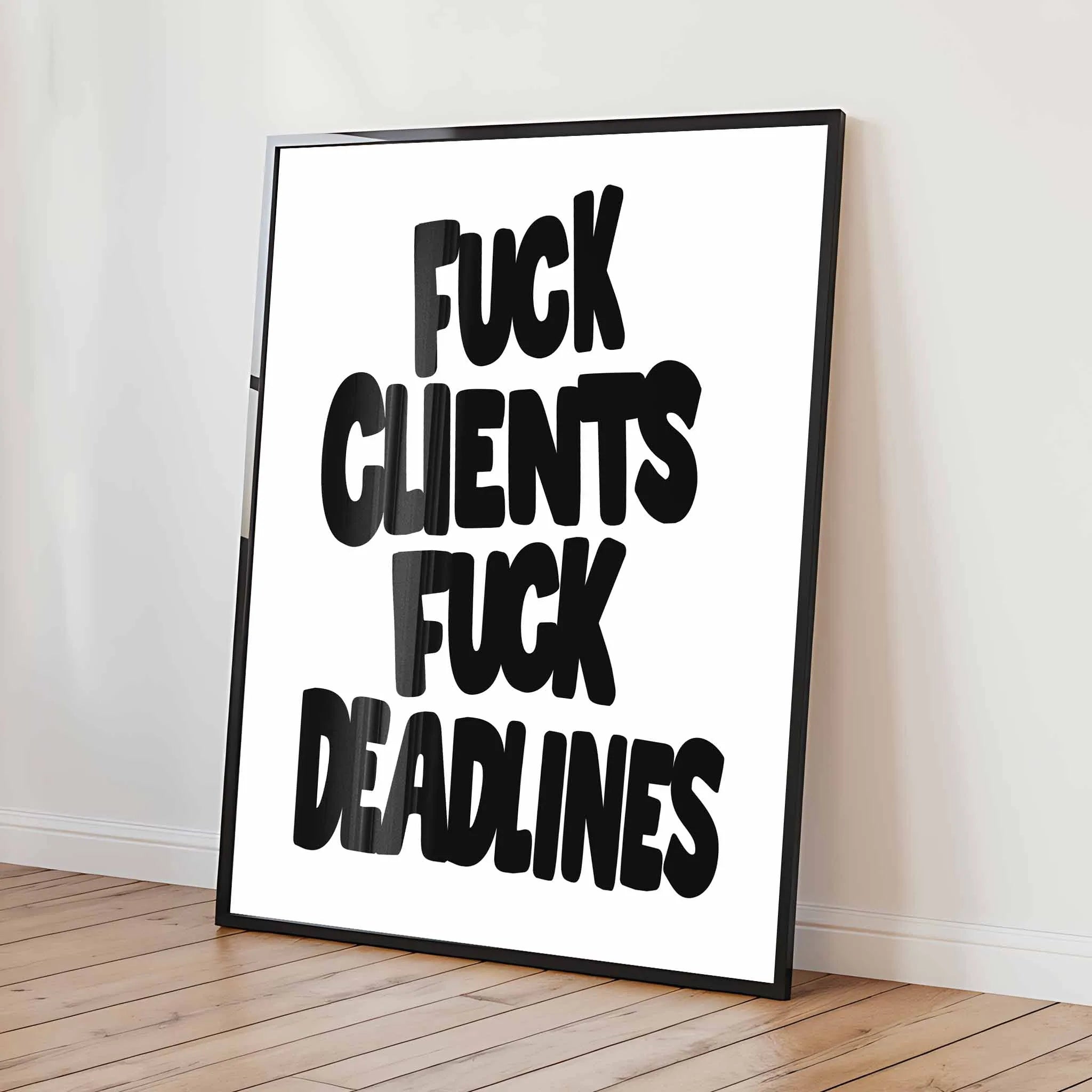 Artist Army Clients And Deadlines Poster 2