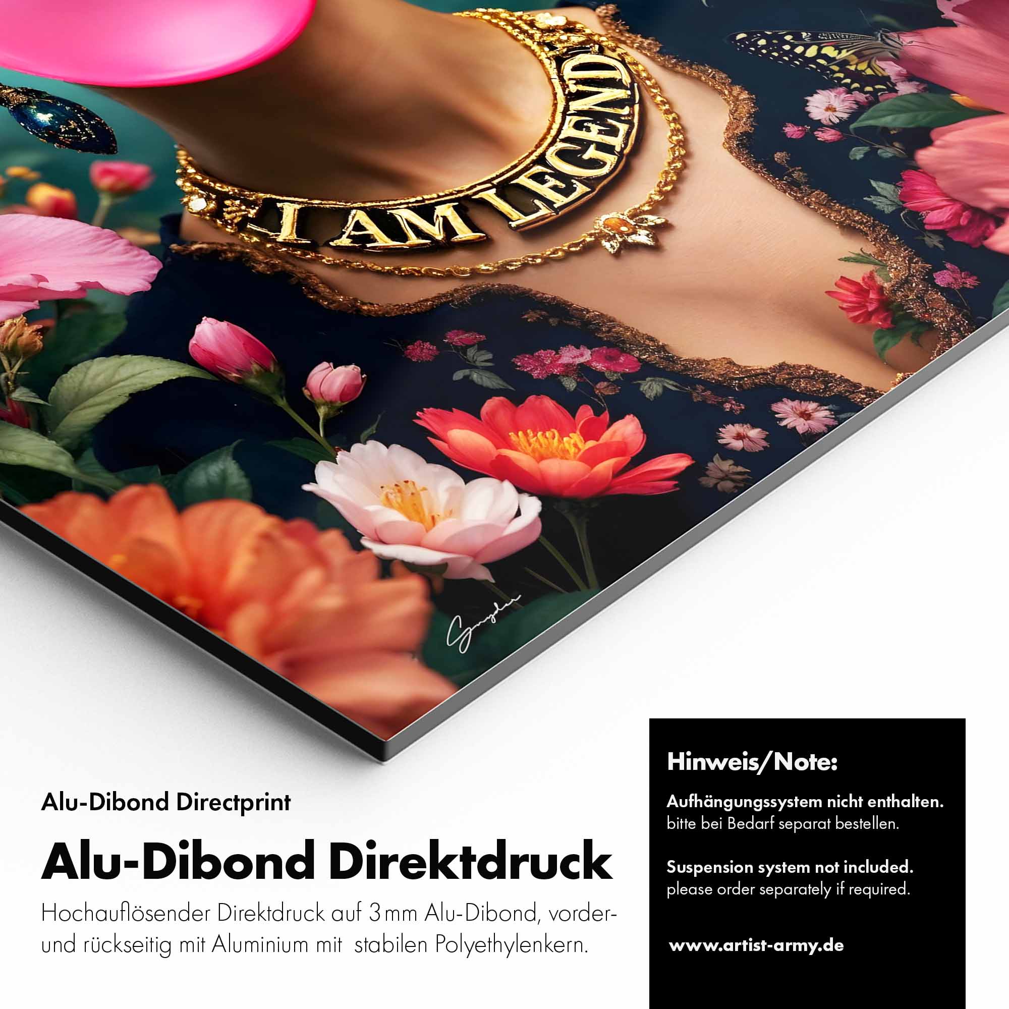 Artist Army Frida Kahlo Alu Dibond Detail