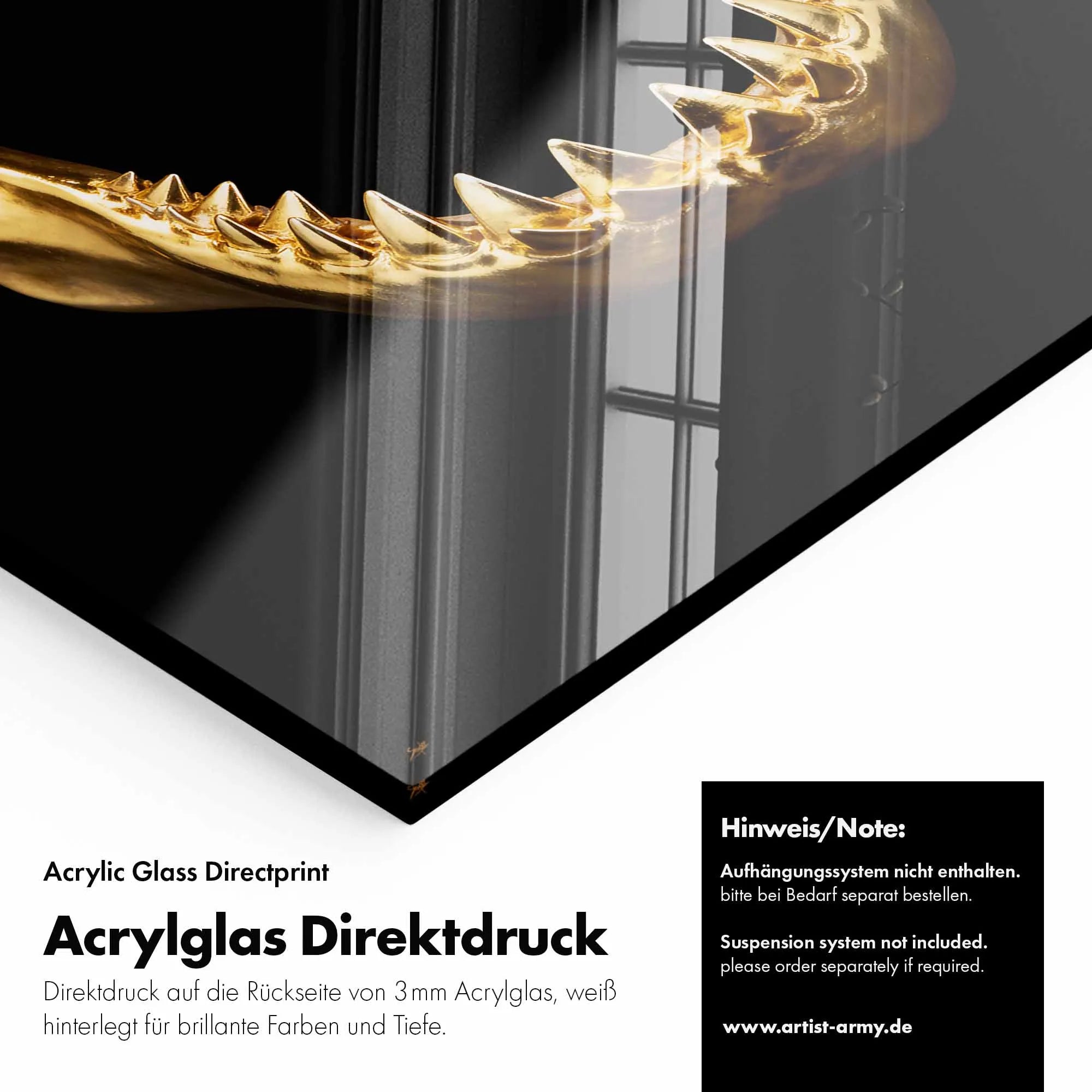 Artist Army Golden Greed Acrylglasbild Detail