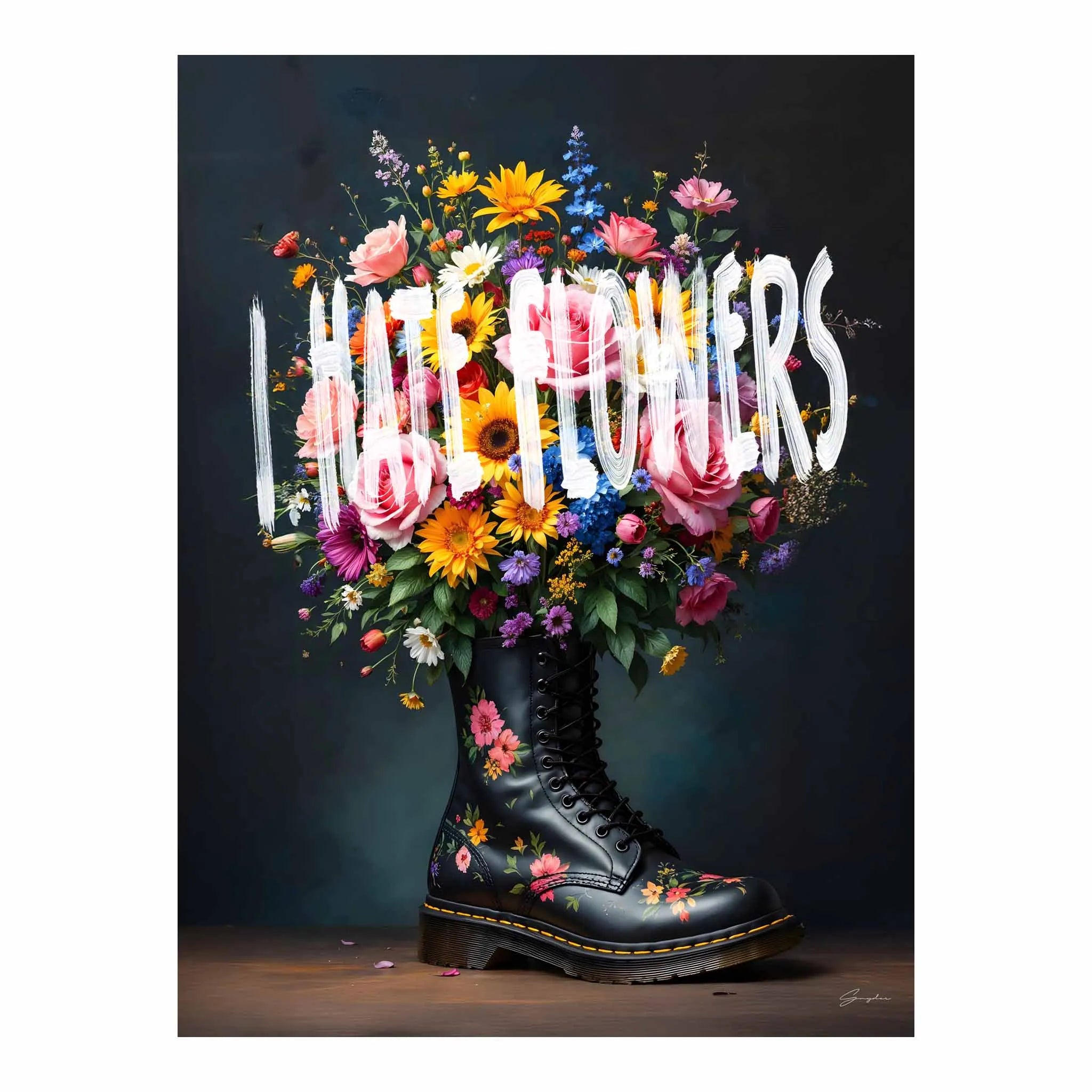 Artist Army I Hate Flowers Poster 1