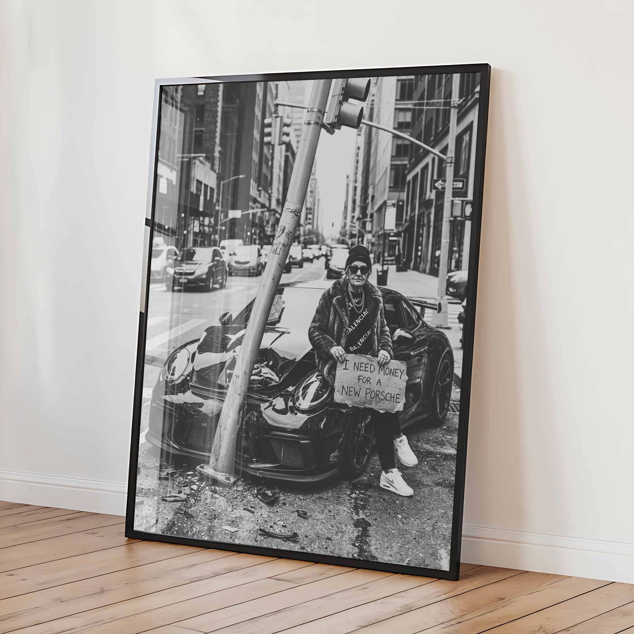 Artist Army I Need Money For A New Porsche Poster 2