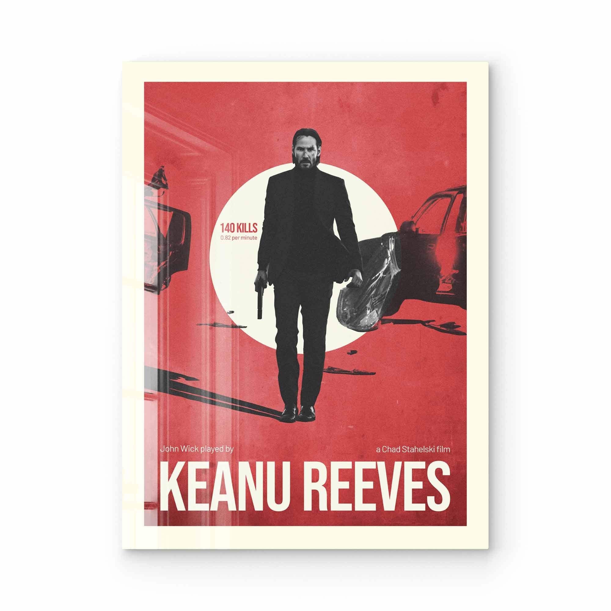 Artist Army John Wick Keanu Reeves Acrylglasbild 1