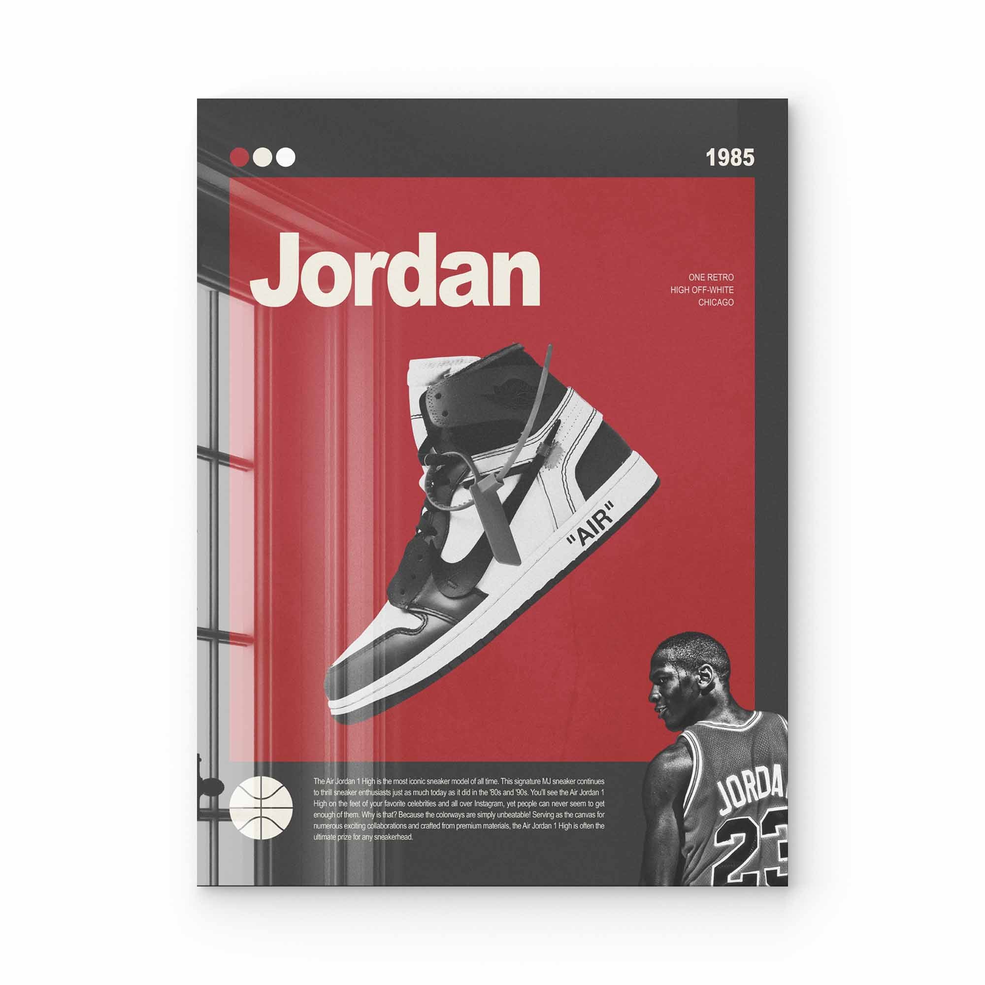 Artist Army Jordan One Acrylglasbild 1