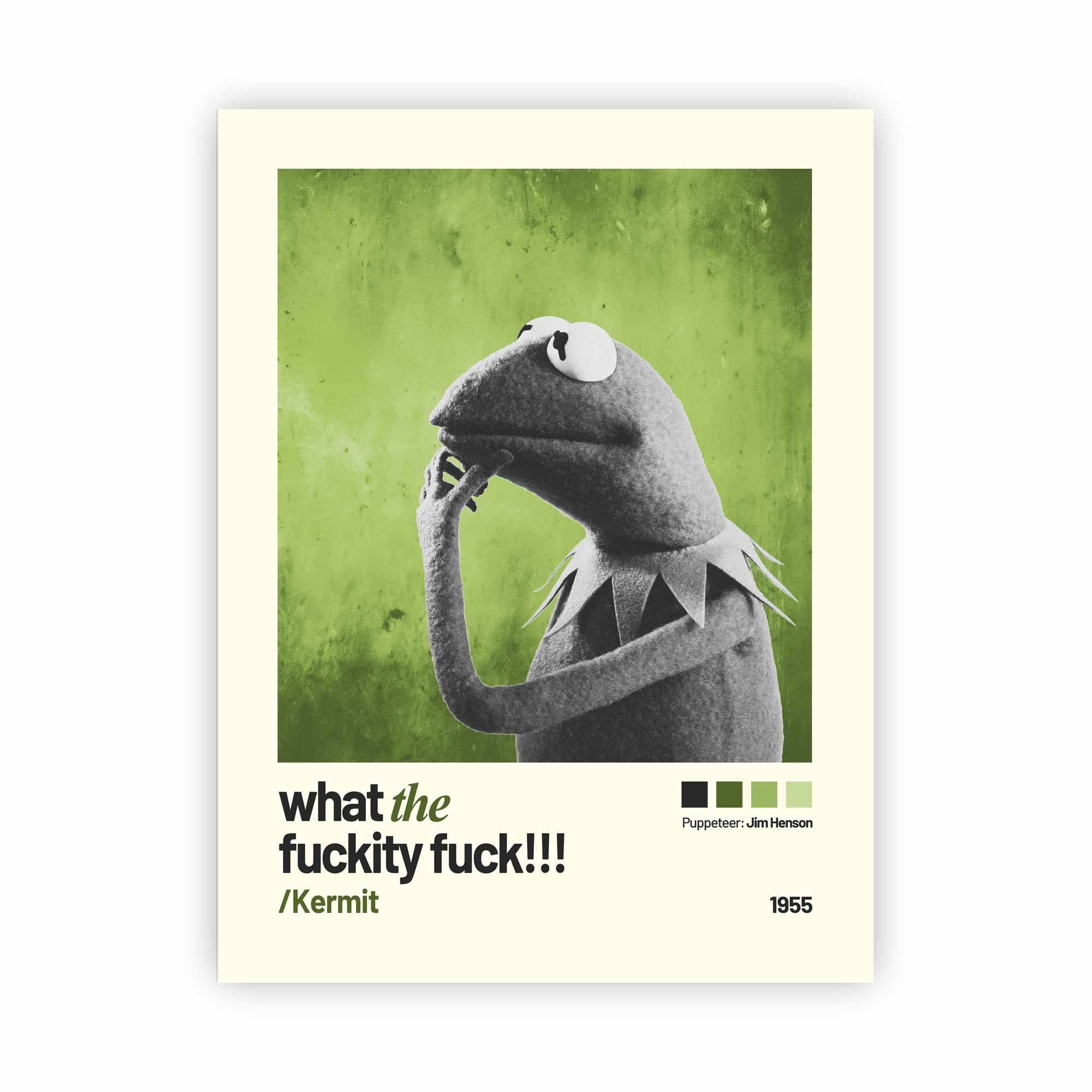 Artist Army Kermit Fuckity Fuck Alu Dibond 1