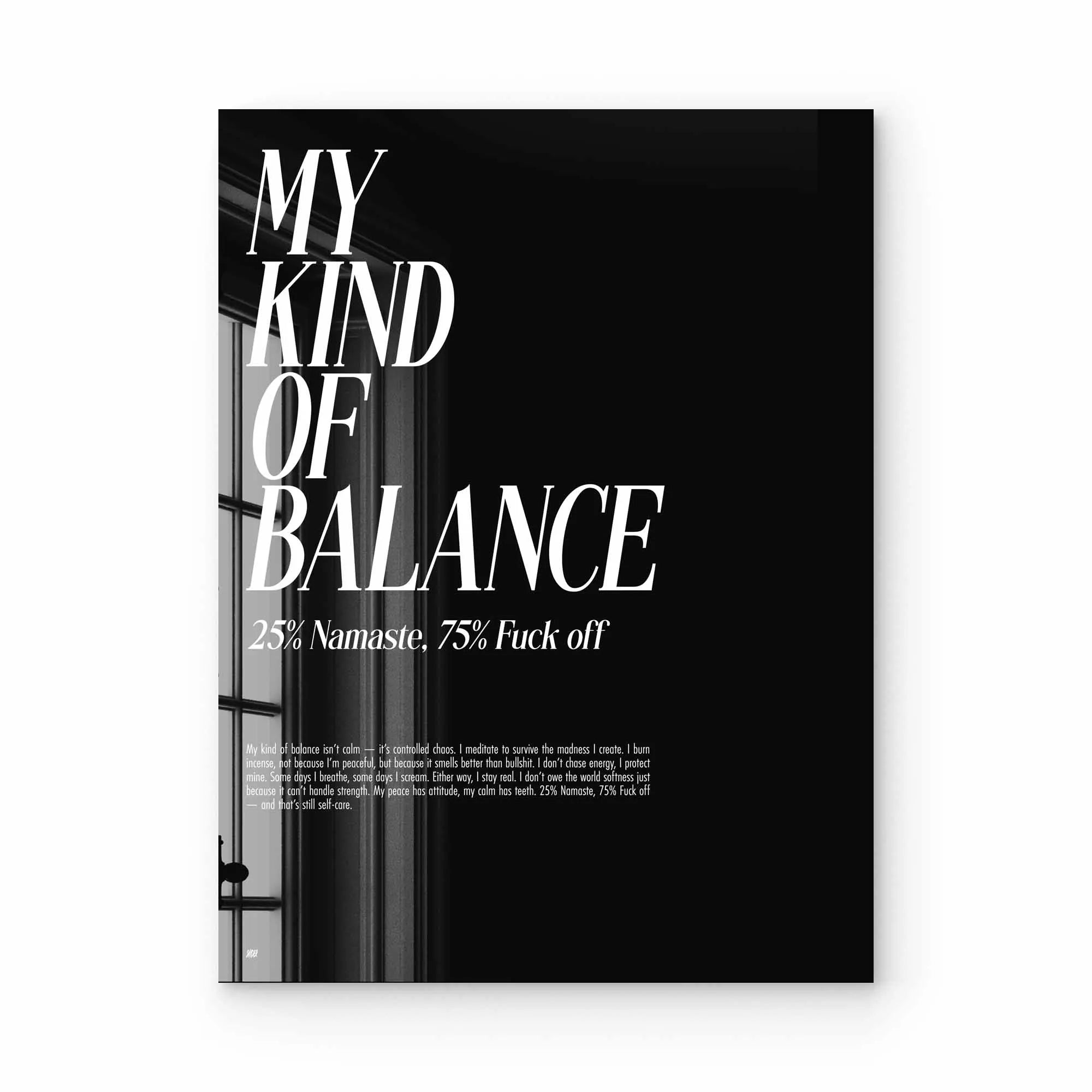 Artist Army Kind Of Balance Acrylglasbild 1