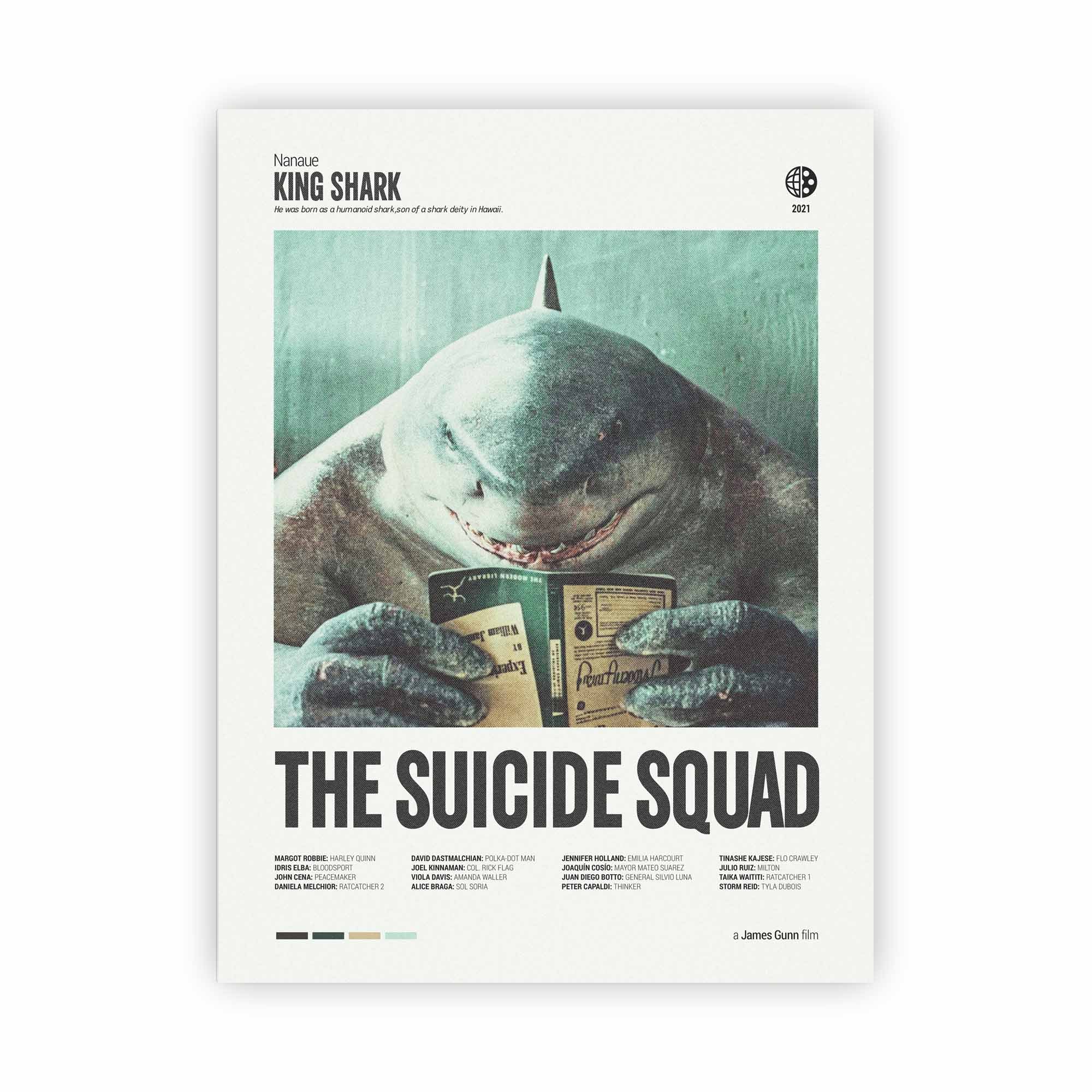 Artist Army King Shark The Sucide Squad Alu Dibond 1