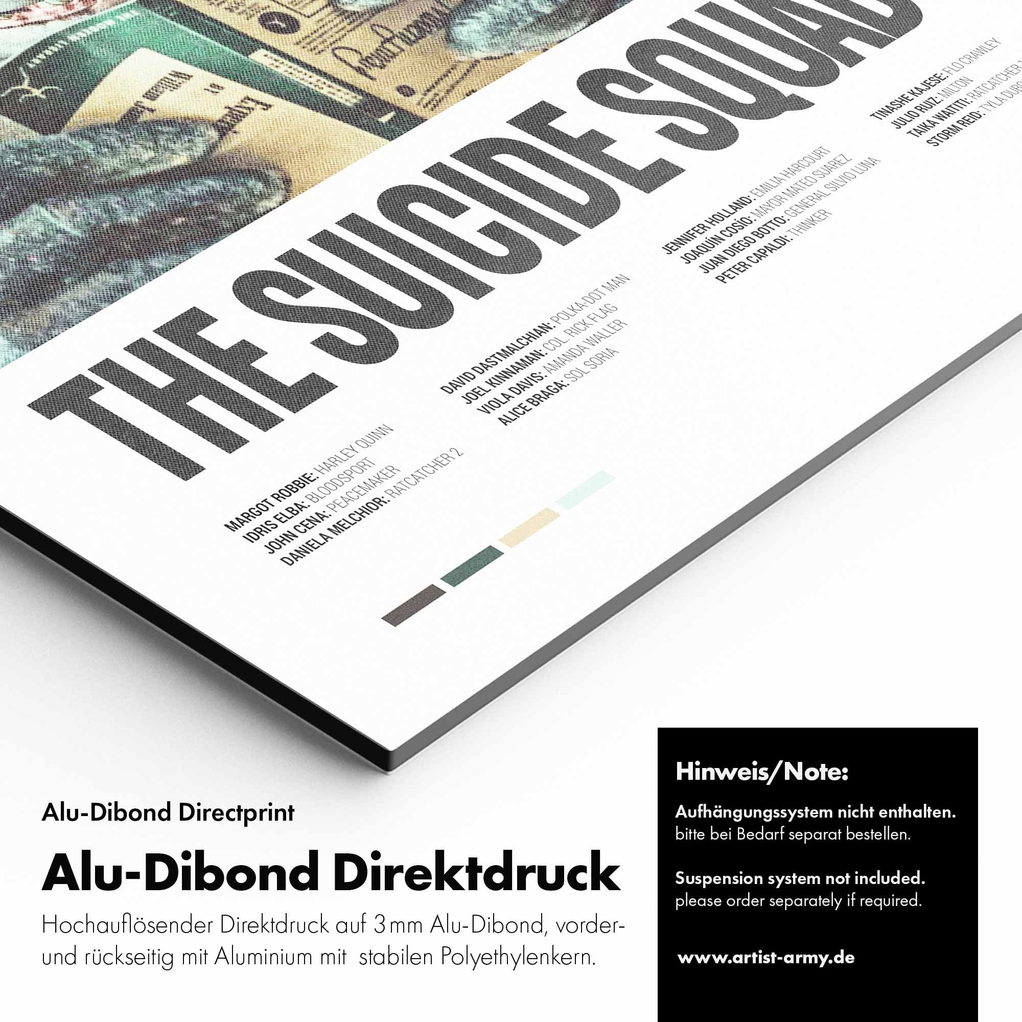 Artist Army King Shark The Sucide Squad Alu Dibond Detail