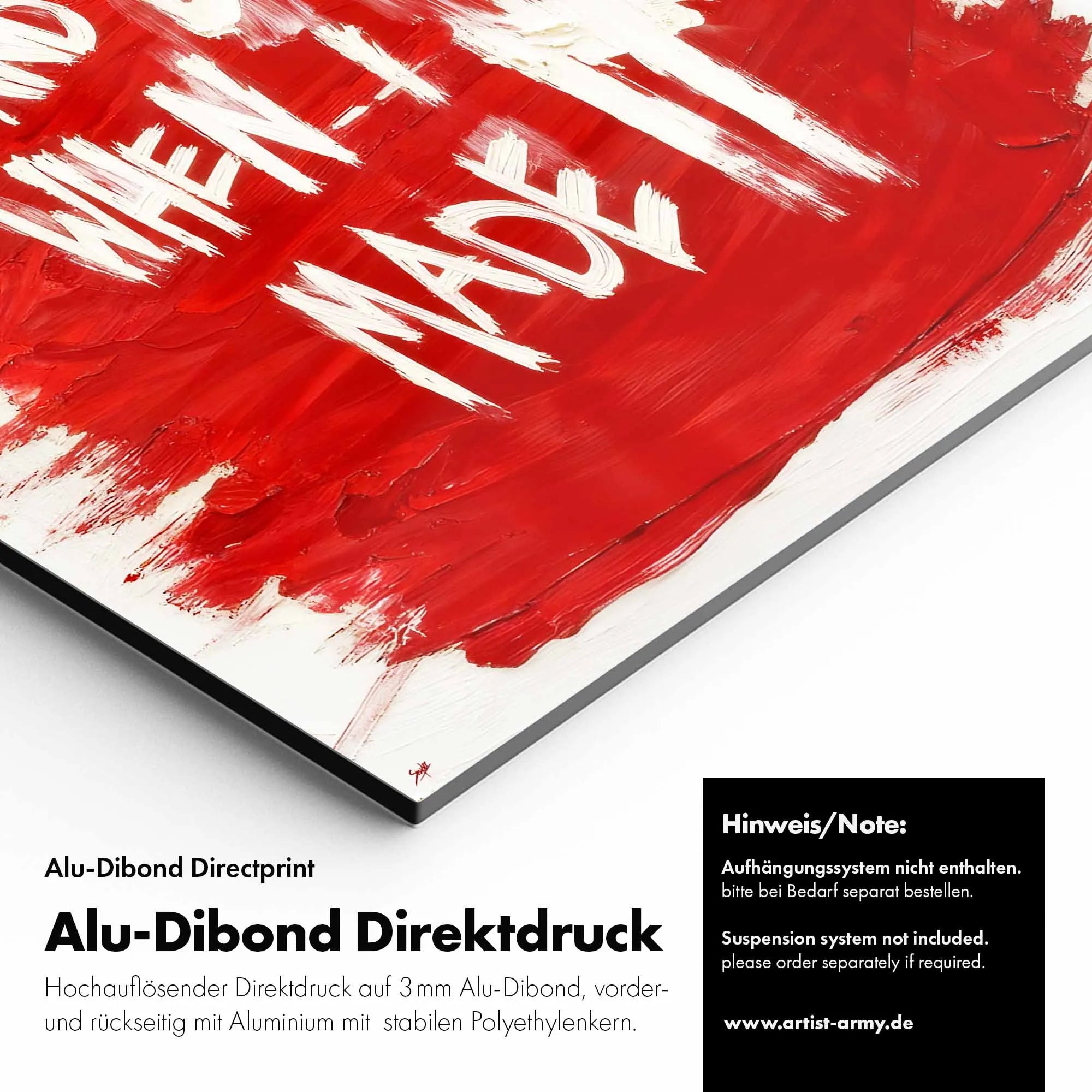 Artist Army Naked And Drunk Alu Dibond Detail