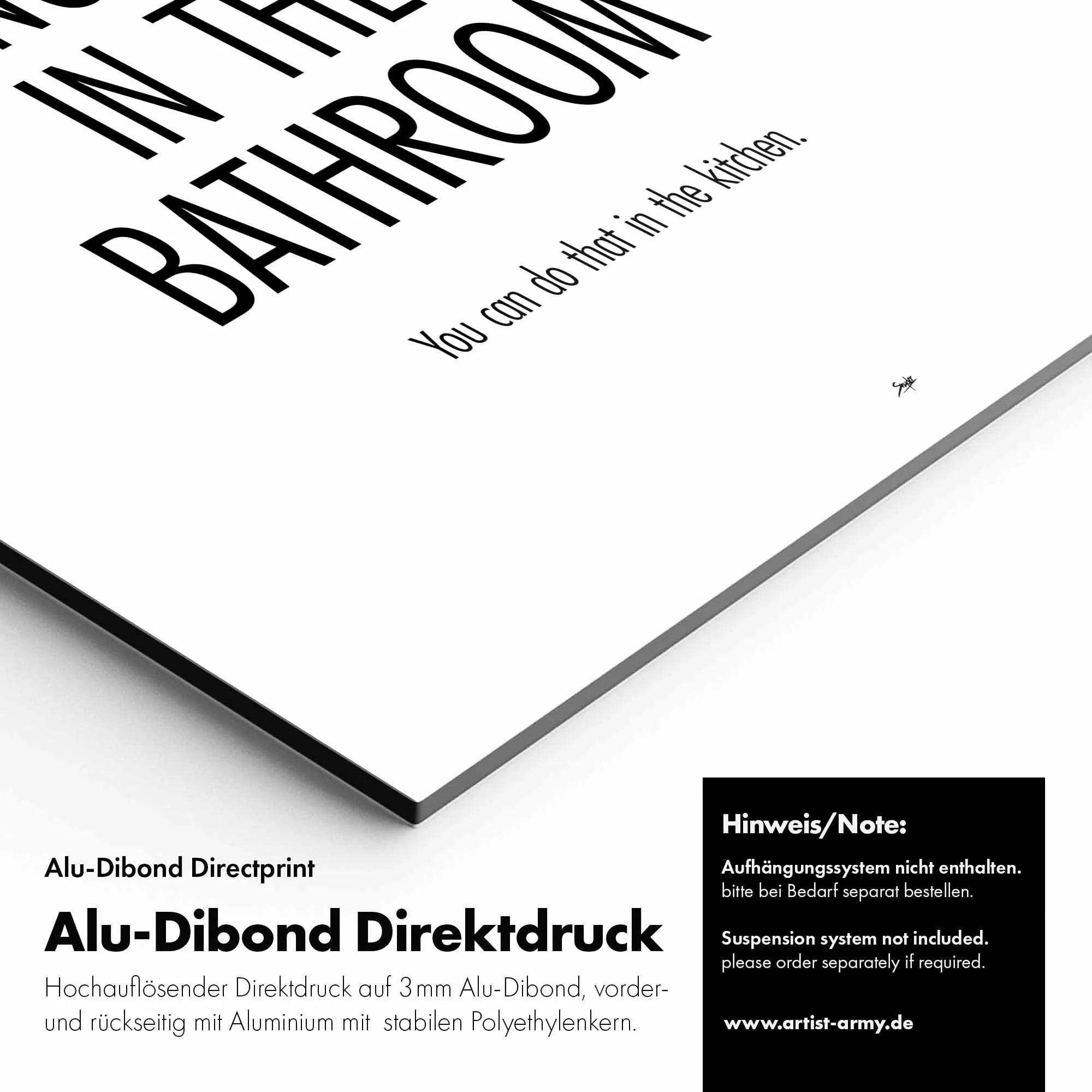 Artist Army No Sex Alu Dibond Detail