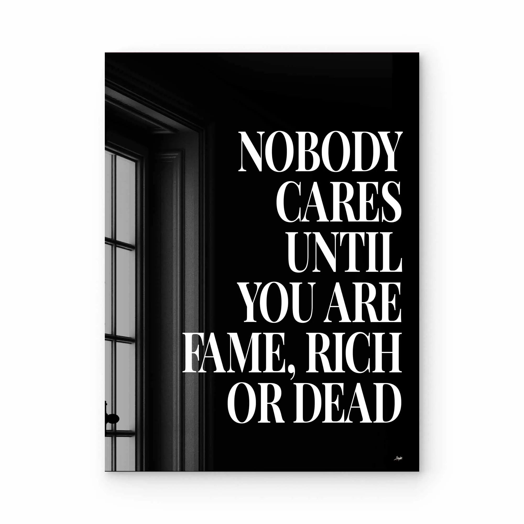 Artist Army Nobody Cares Acrylglasbild 1