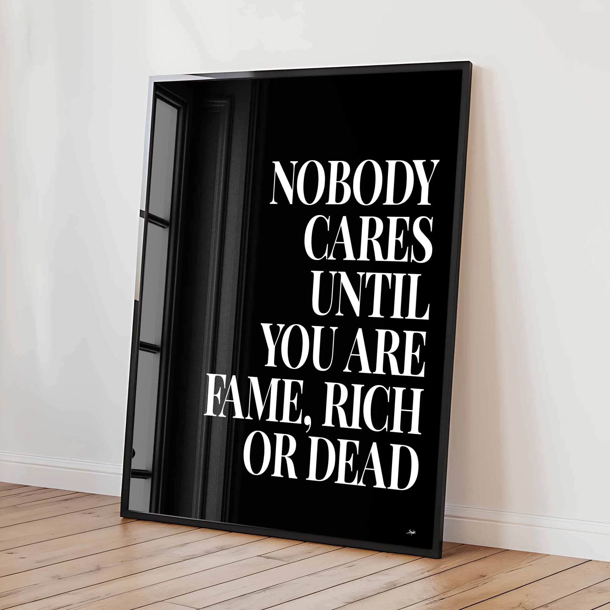Artist Army Nobody Cares Poster 2