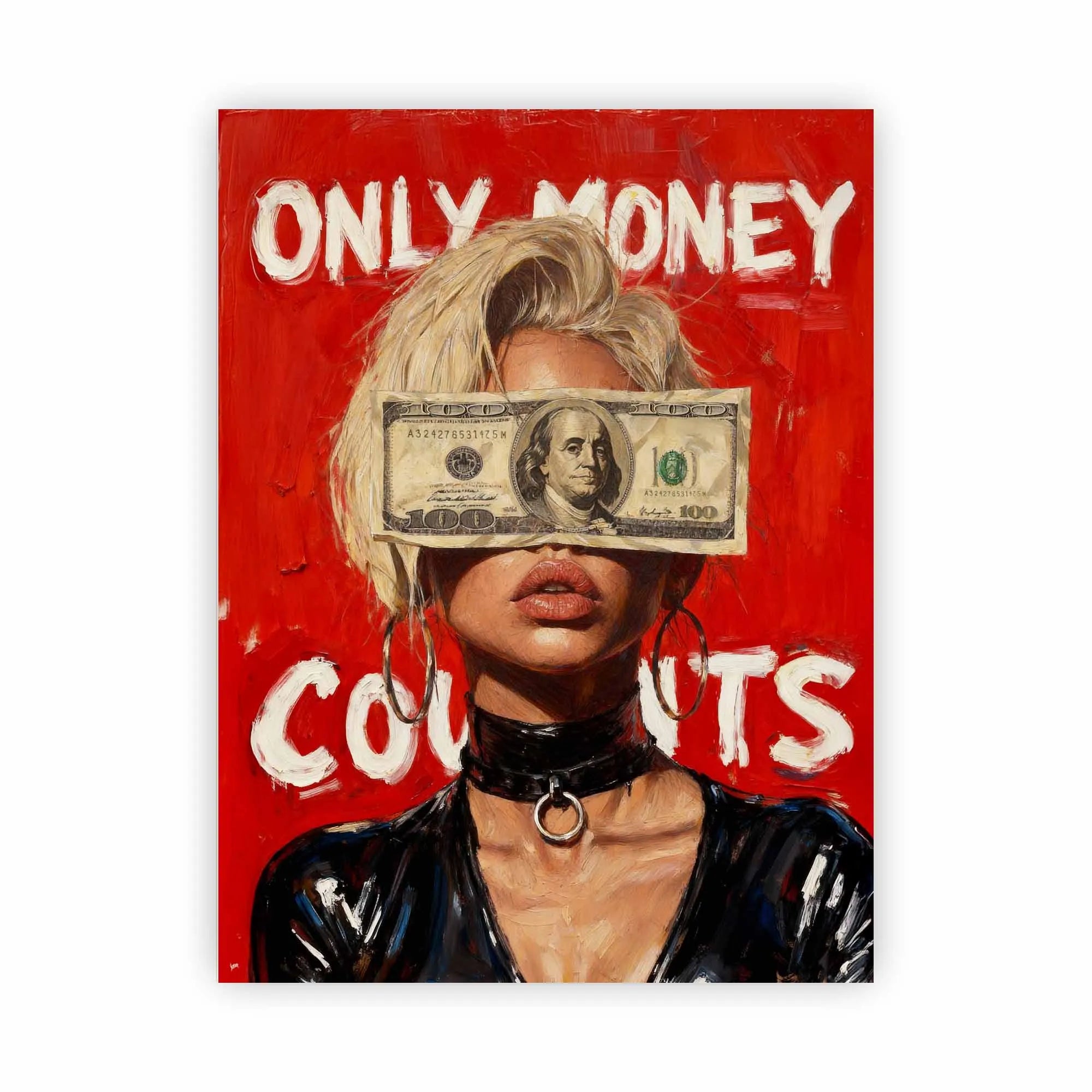 Artist Army Only Money Counts Alu Dibond 1
