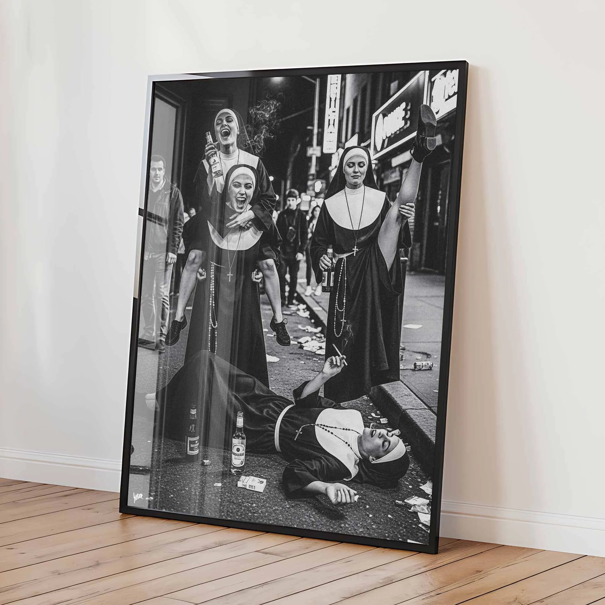 Artist Army Pray Hard Paty Harder Poster 2