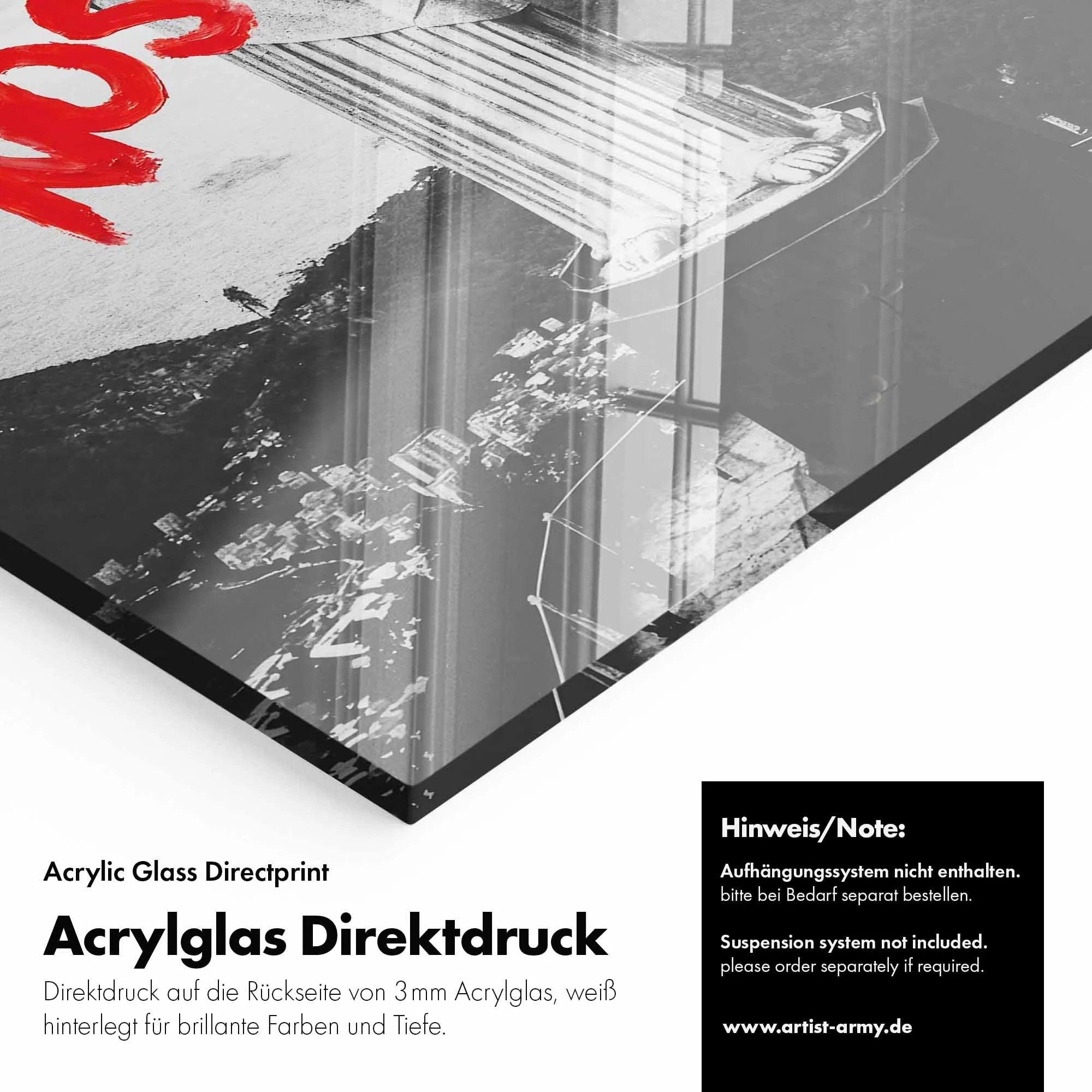 Artist Army Quem Nos Salva Acrylglasbild Detail