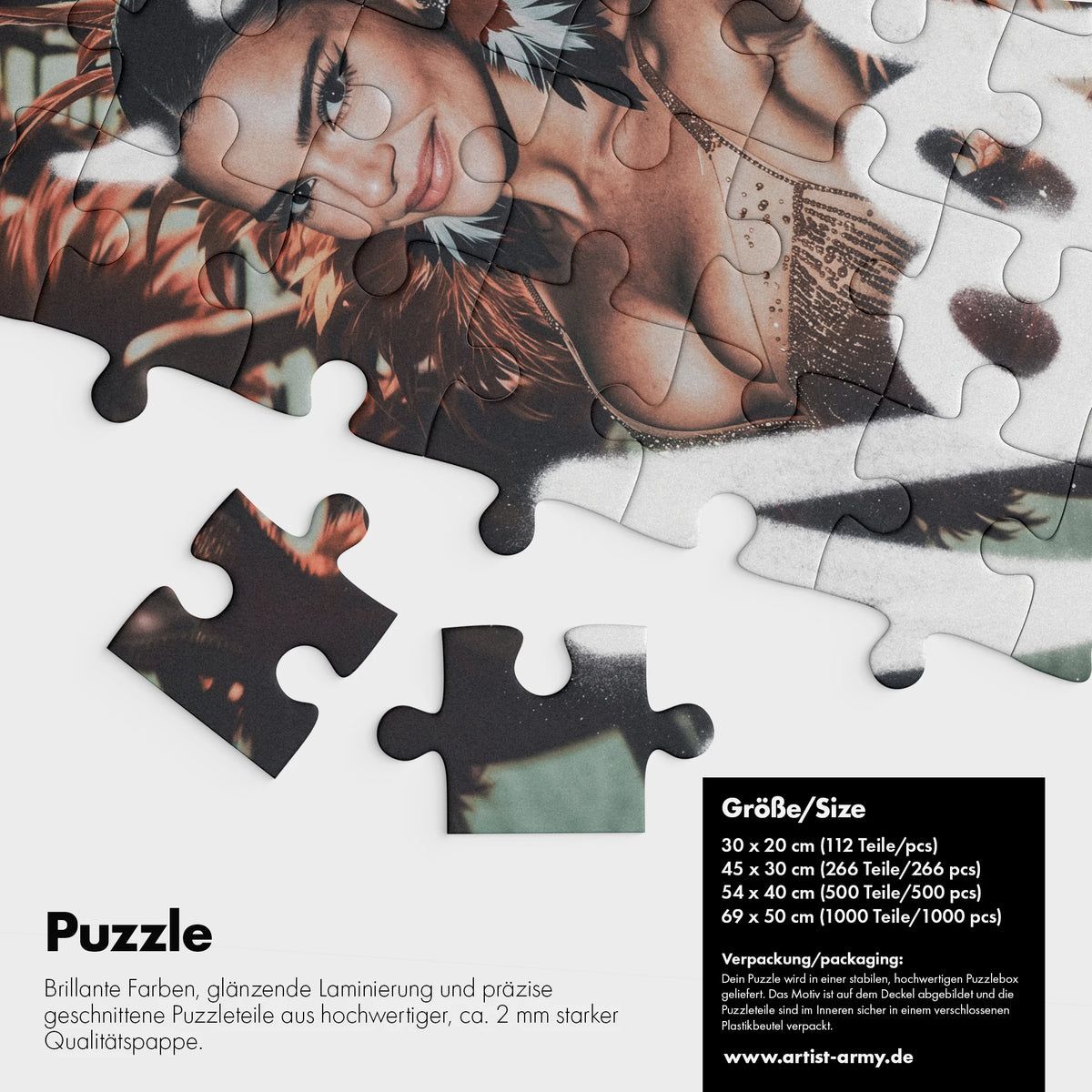 Rio de Janeiro Kunstpuzzle Detail mit hochwertigen Puzzleteilen