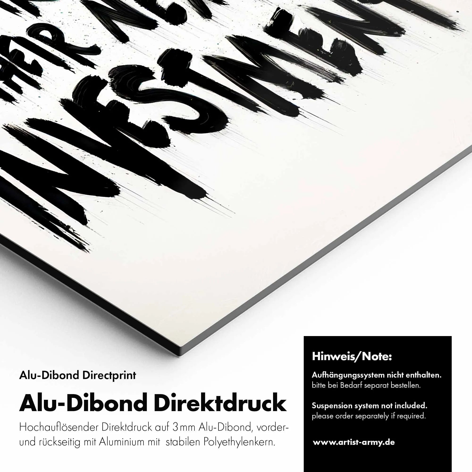Artist Army Tell Your Rich Friends Alu Dibond Detail